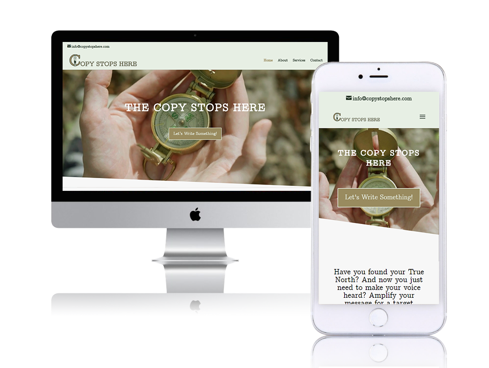 Copy Stops Here Website Screenshot PNG Copy Stops Here Website Screenshot PNG