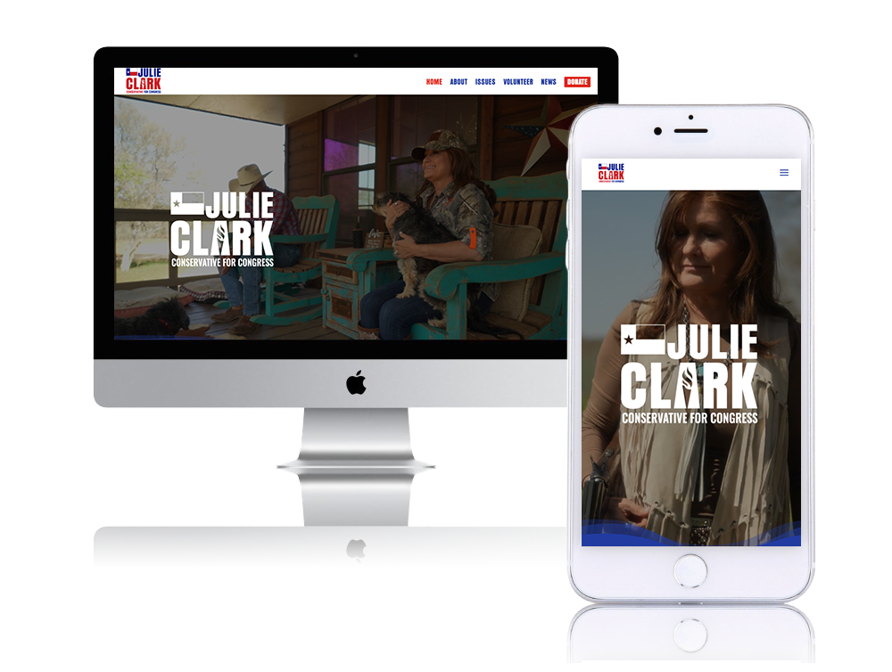 Julie Clark Website Screenshot