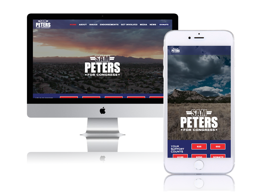 Sam Peters Website Screenshot