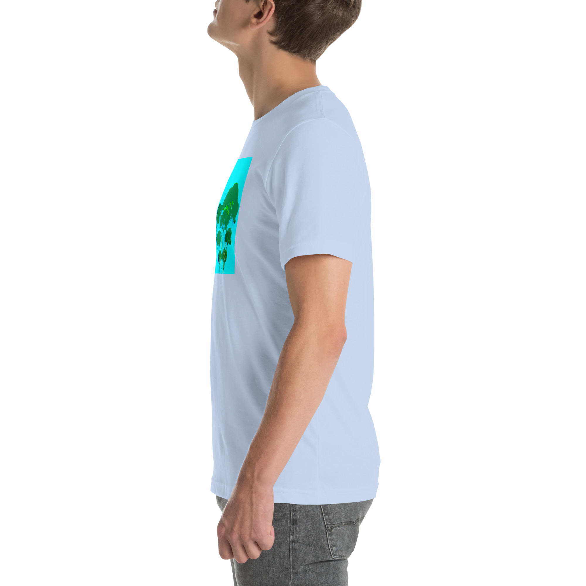 Unisex Staple T-Shirt Baby Blue Left