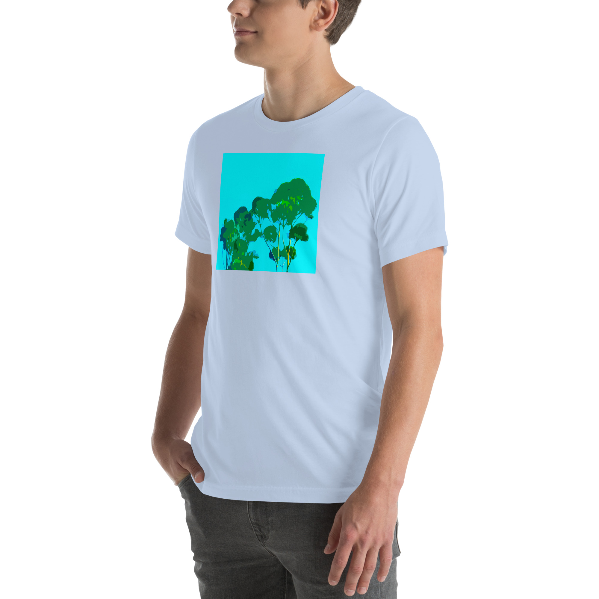 Unisex Staple T-Shirt Baby Blue Left Front