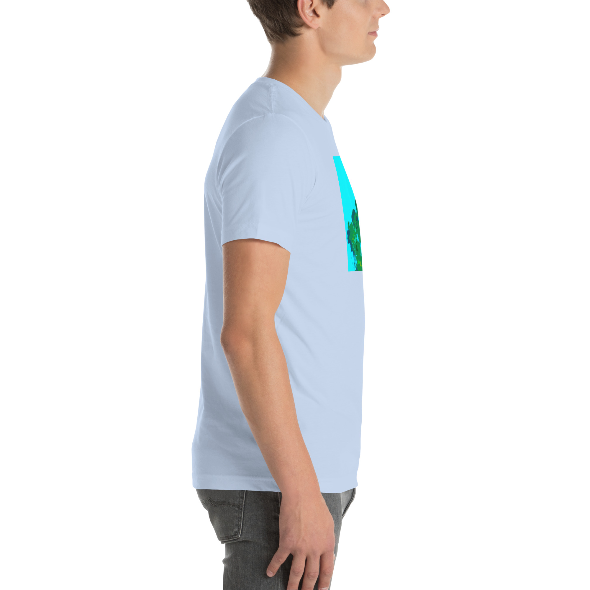 Unisex Staple T-Shirt Baby Blue Right