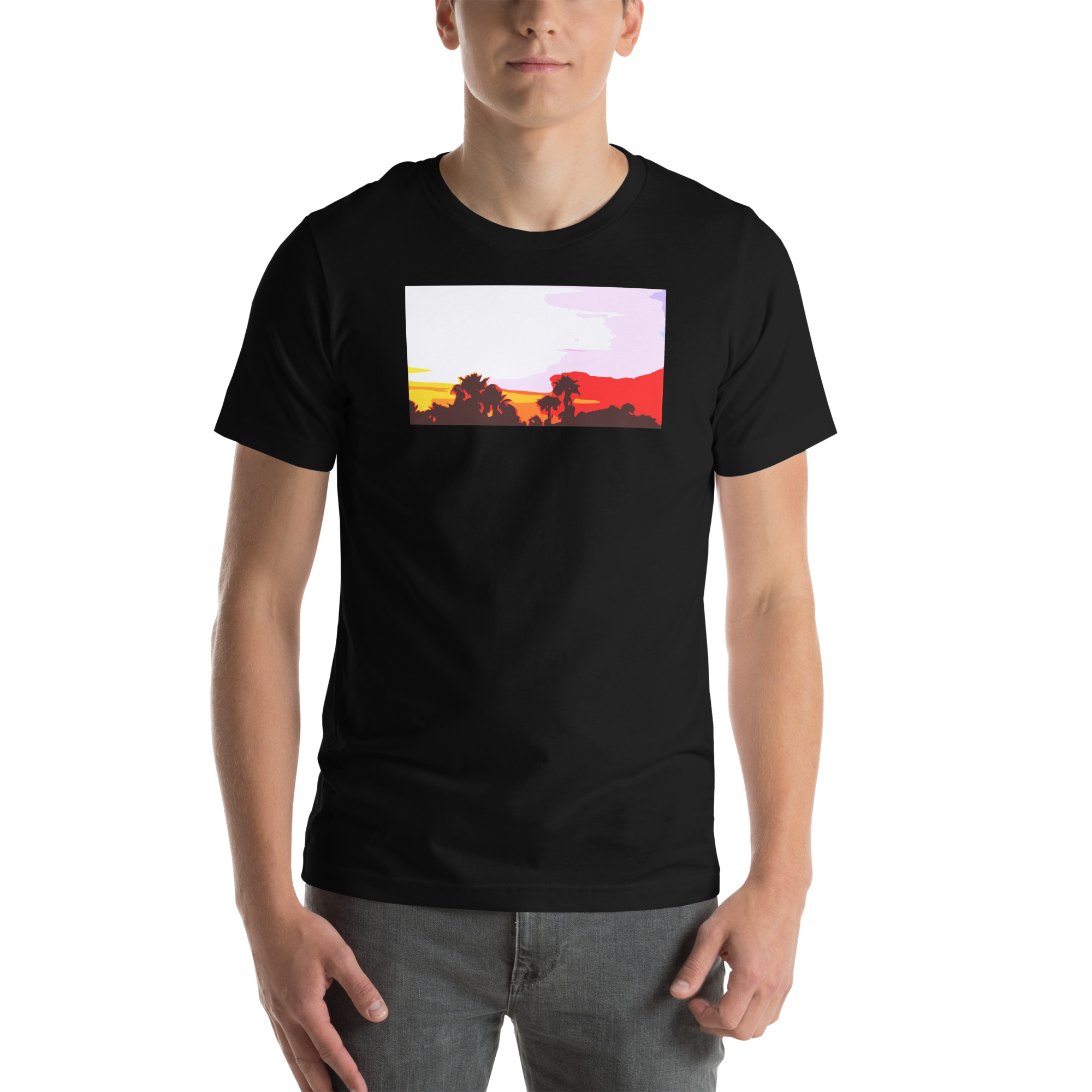 Unisex Staple T-Shirt Black Front