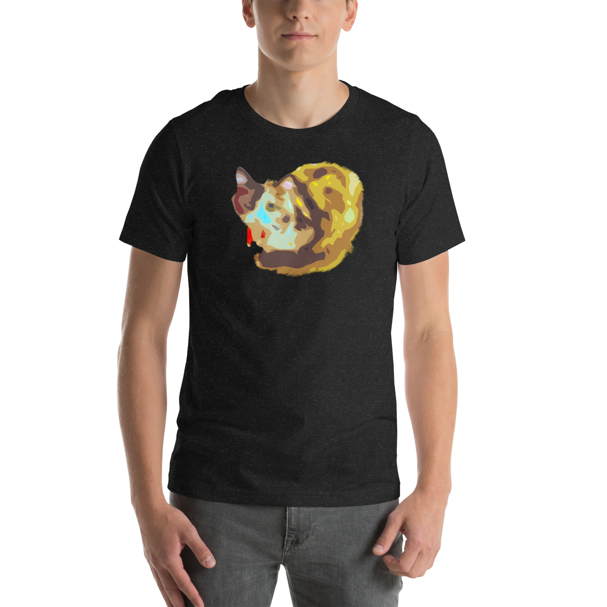 Unisex Staple T-Shirt Black Heather Front