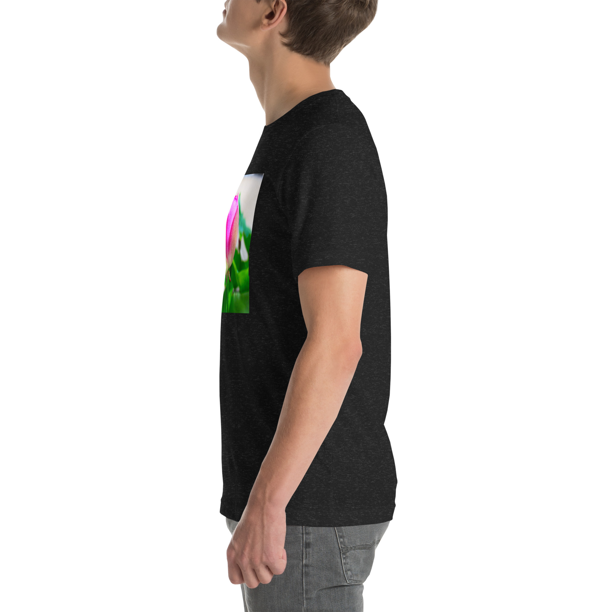 Unisex Staple T-Shirt Black Heather Left