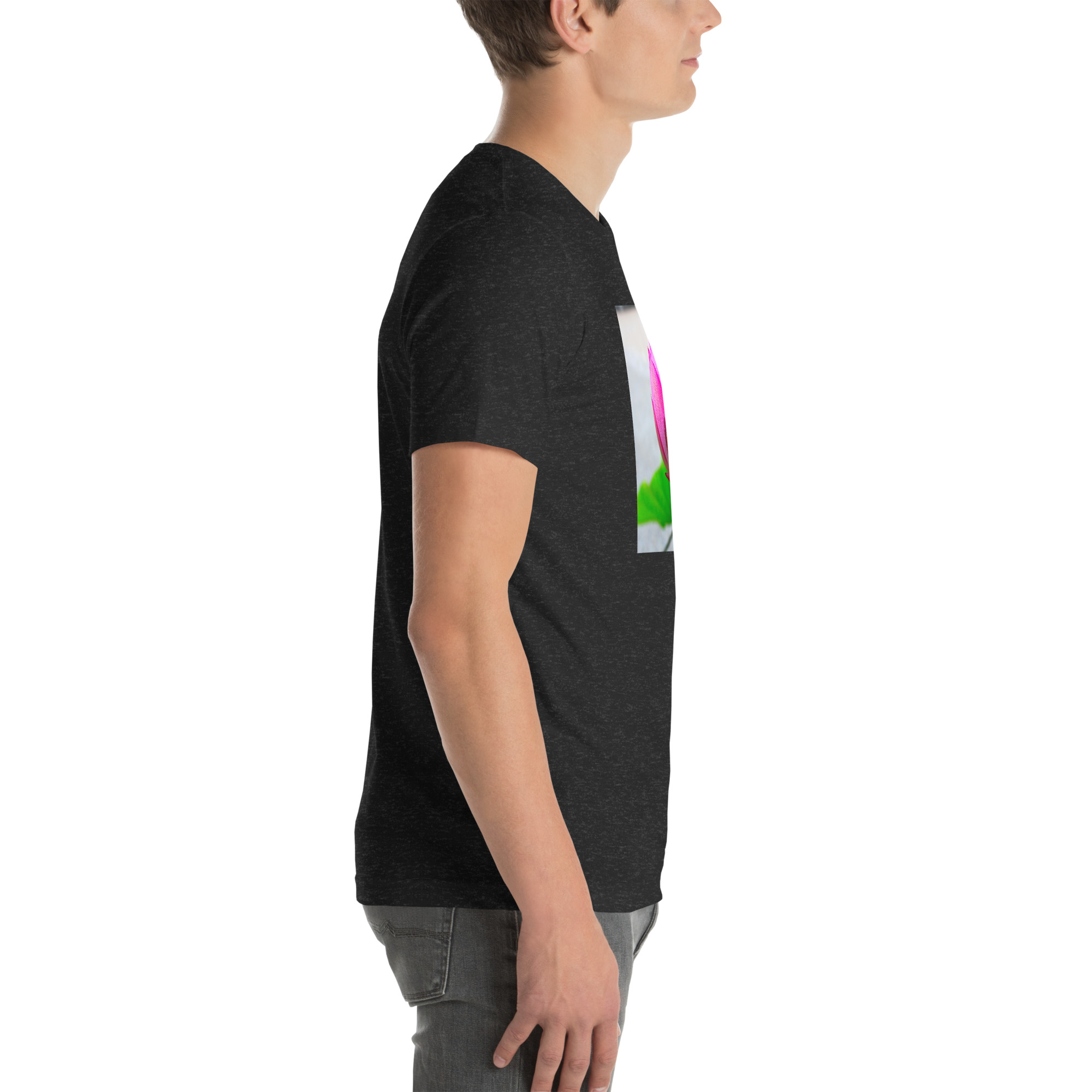 Unisex Staple T-Shirt Black Heather Right