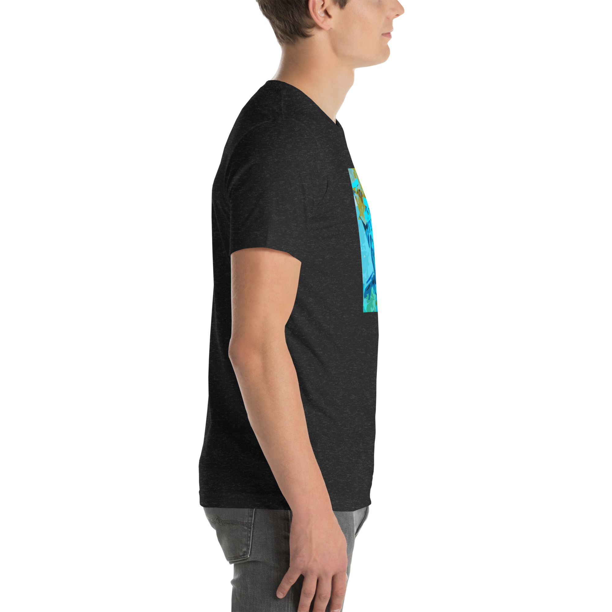 Unisex Staple T-Shirt Black Heather Right