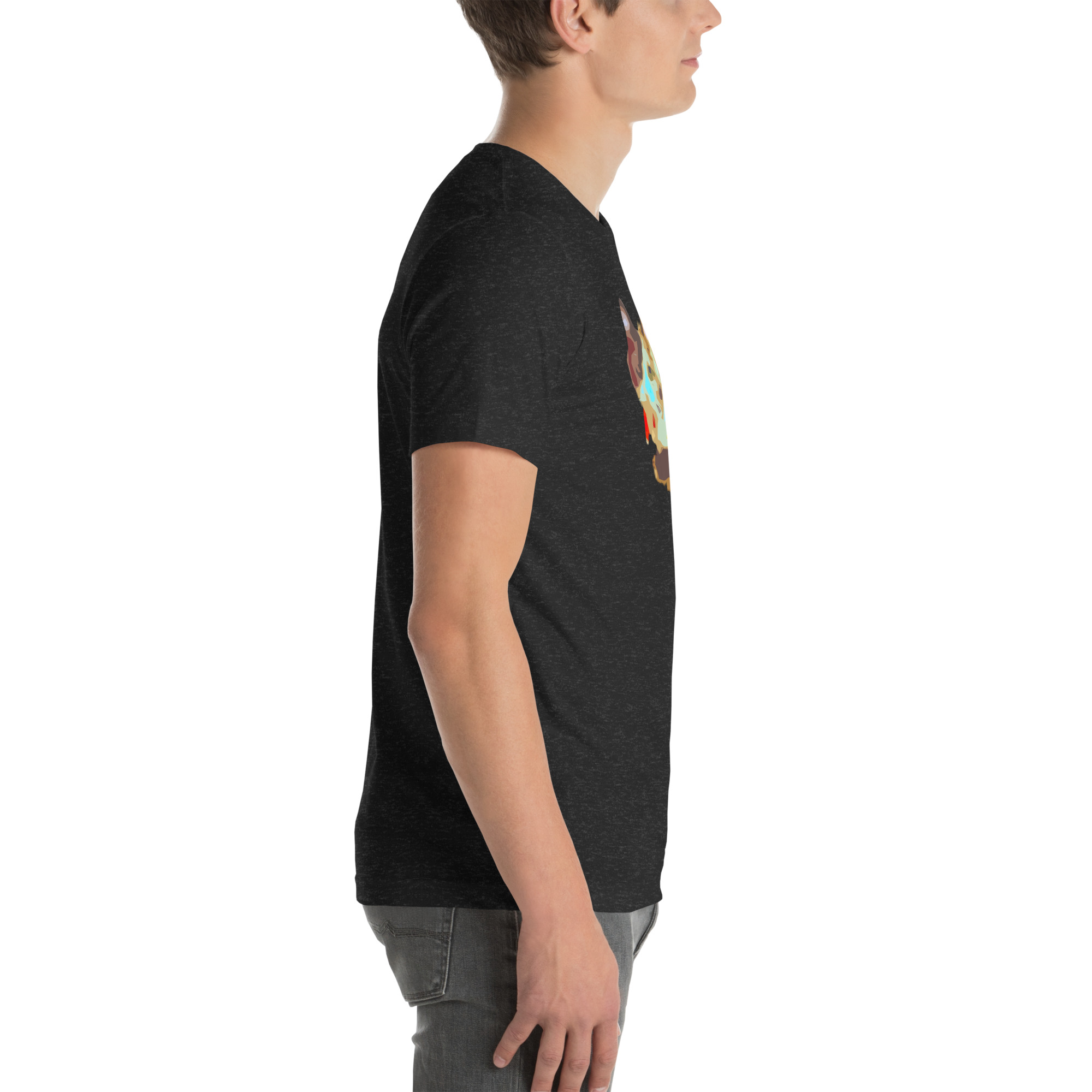 Unisex Staple T-Shirt Black Heather Right