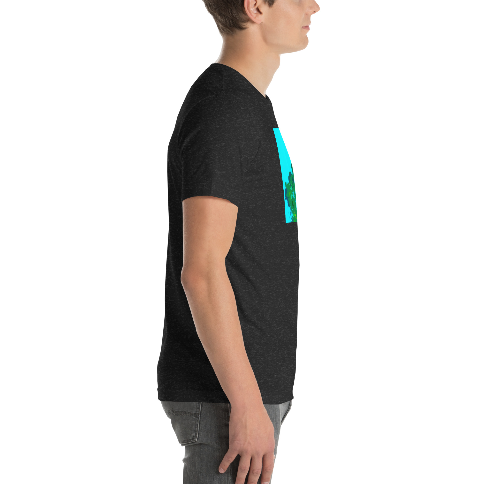 Unisex Staple T-Shirt Black Heather Right