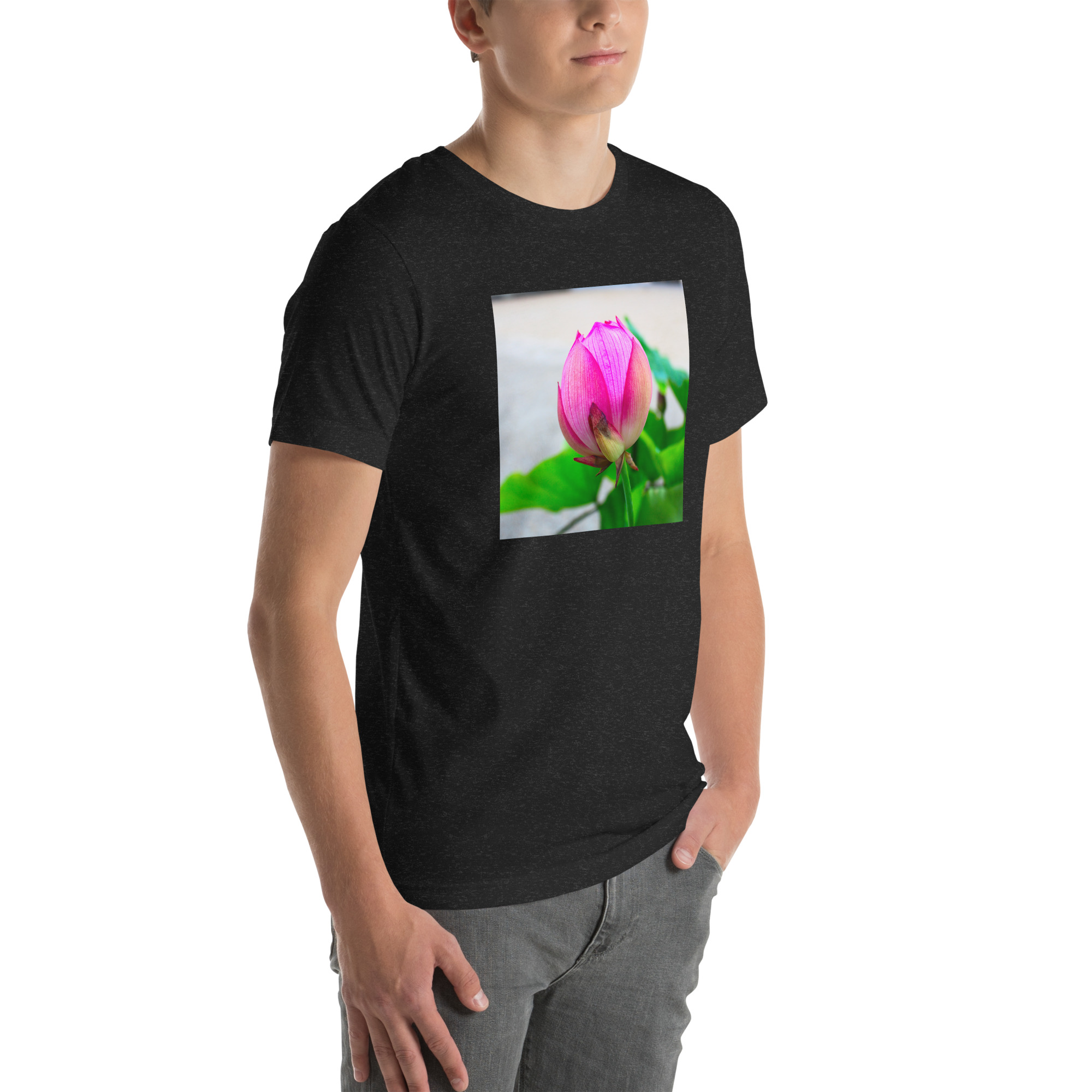 Unisex Staple T-Shirt Black Heather Right Front