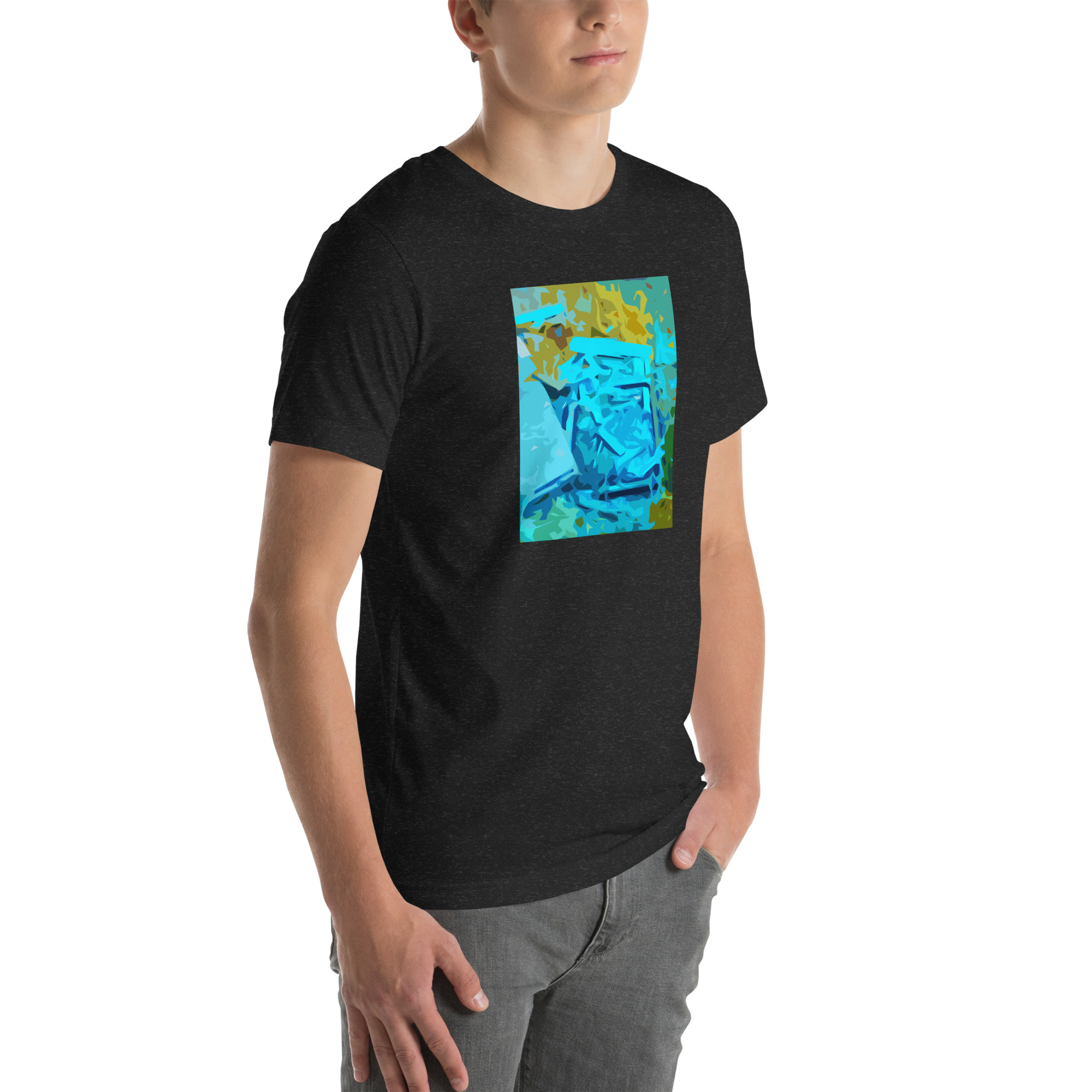 Unisex Staple T-Shirt Black Heather Right Front
