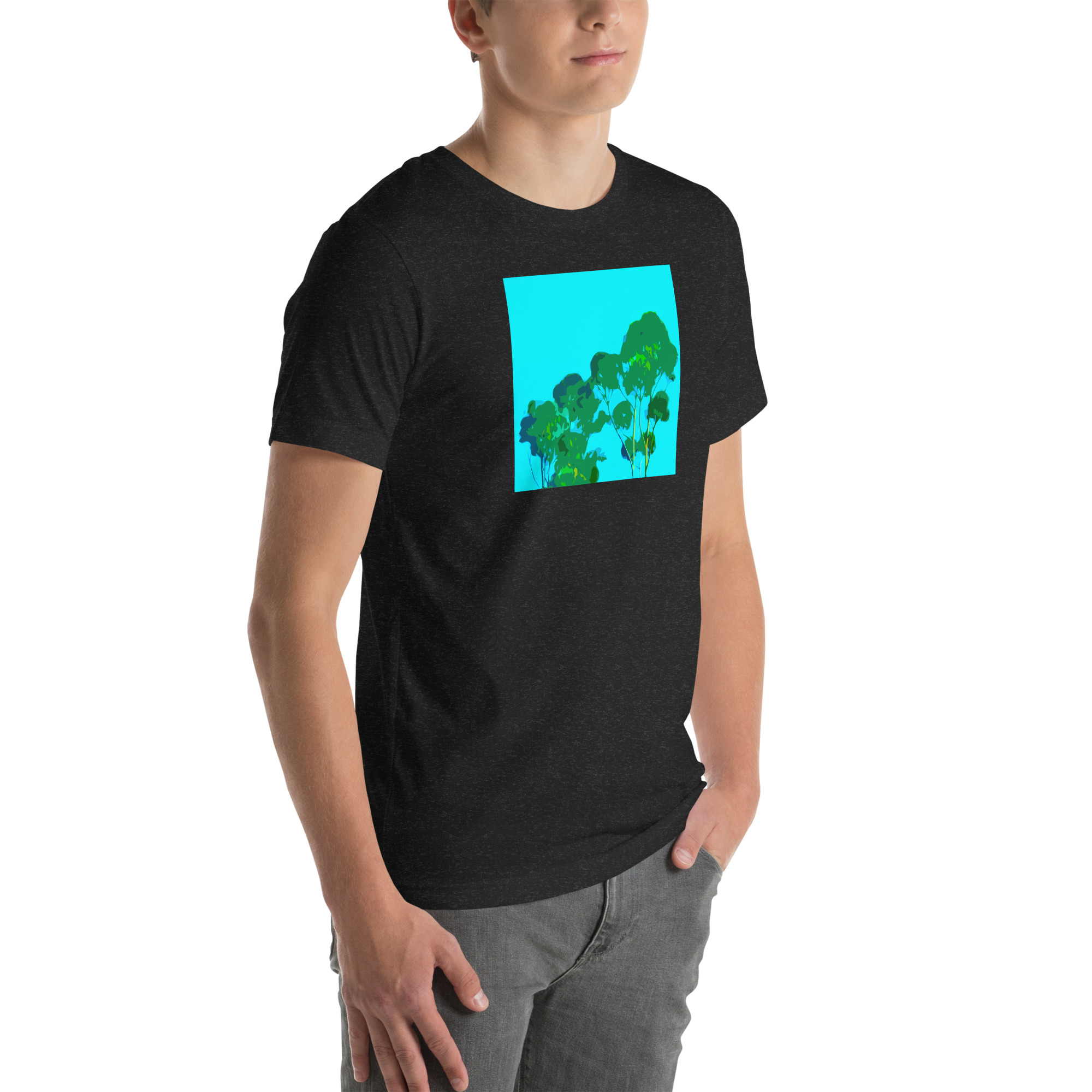 Unisex Staple T-Shirt Black Heather Right Front