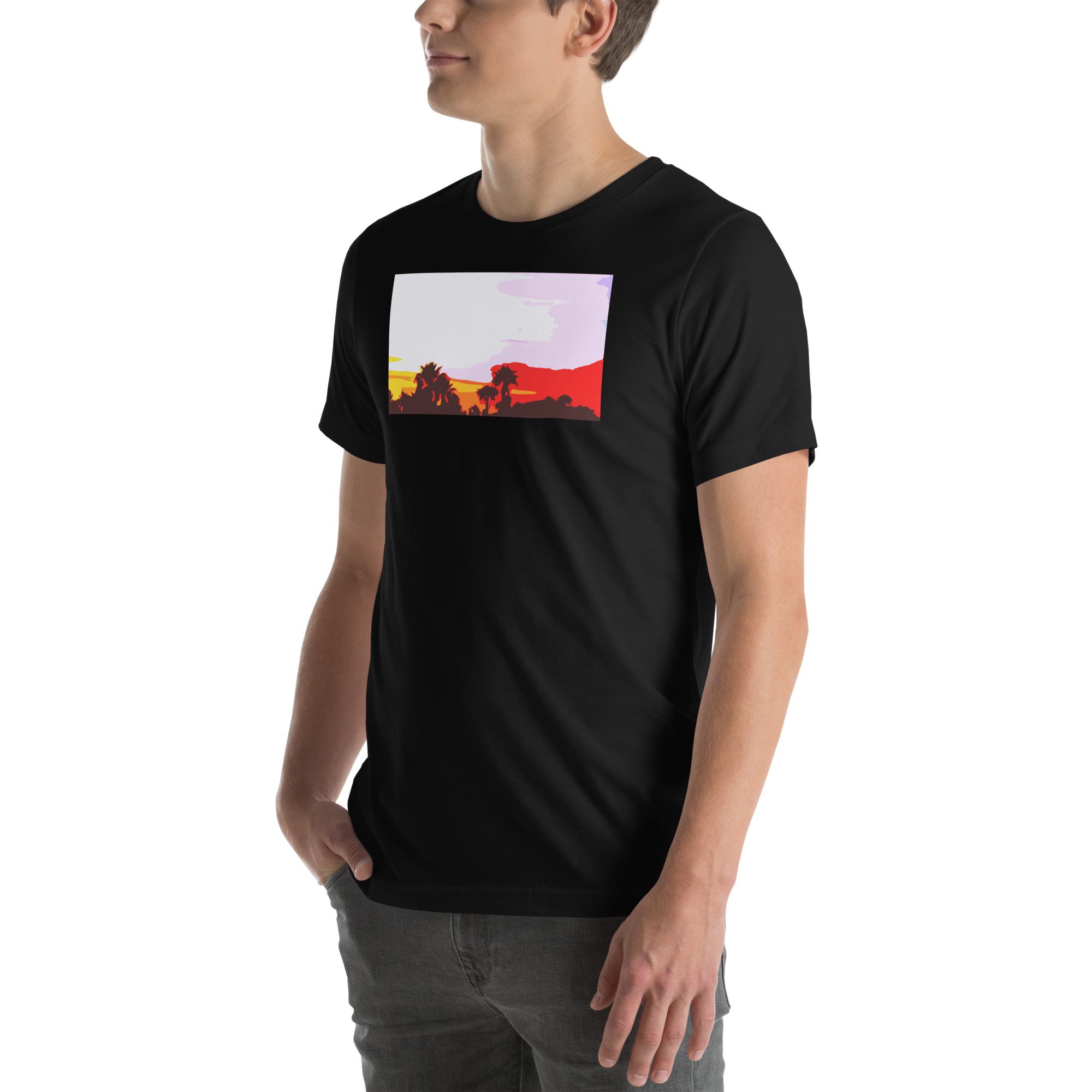Unisex Staple T-Shirt Black Left Front