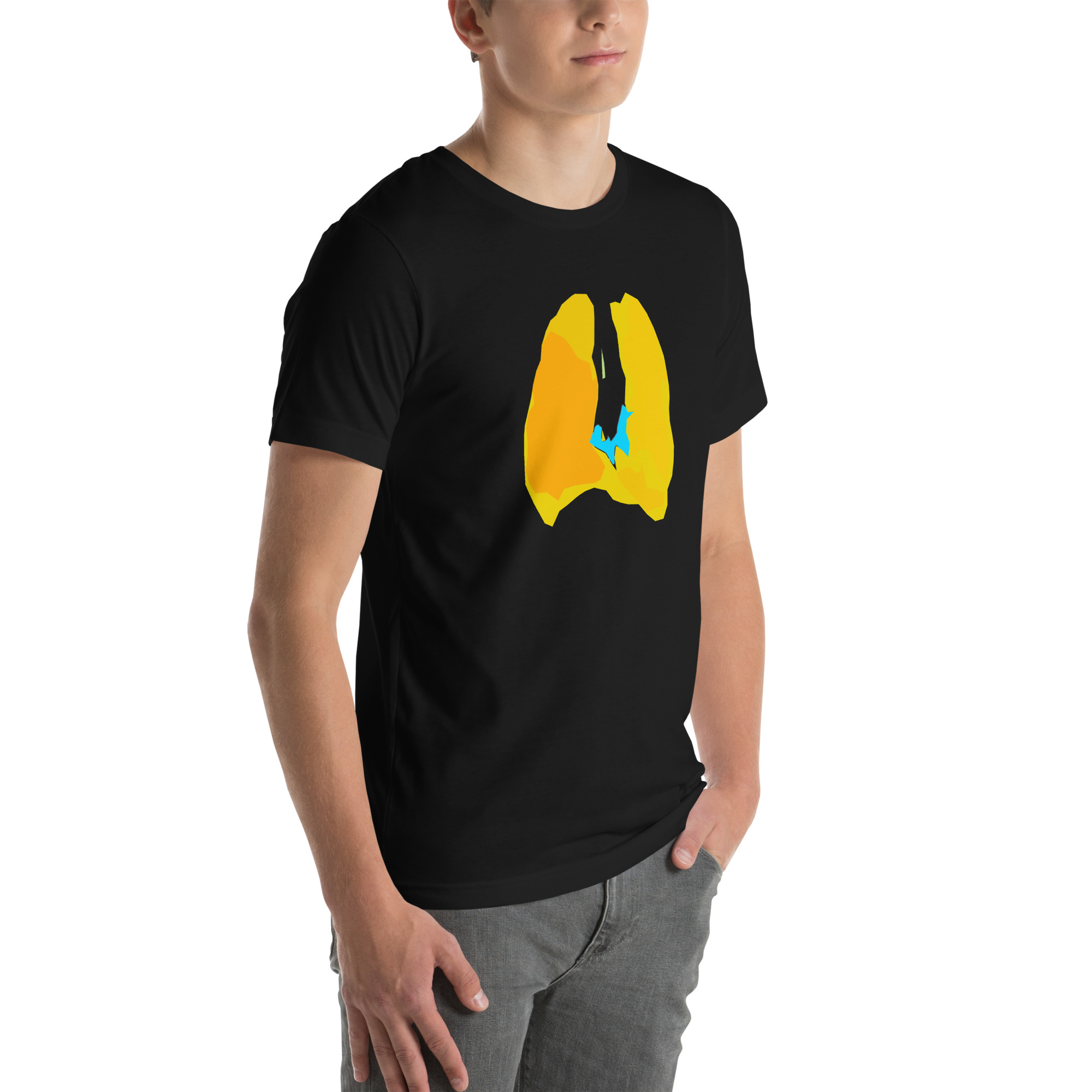 Unisex Staple T-Shirt Black Right Front