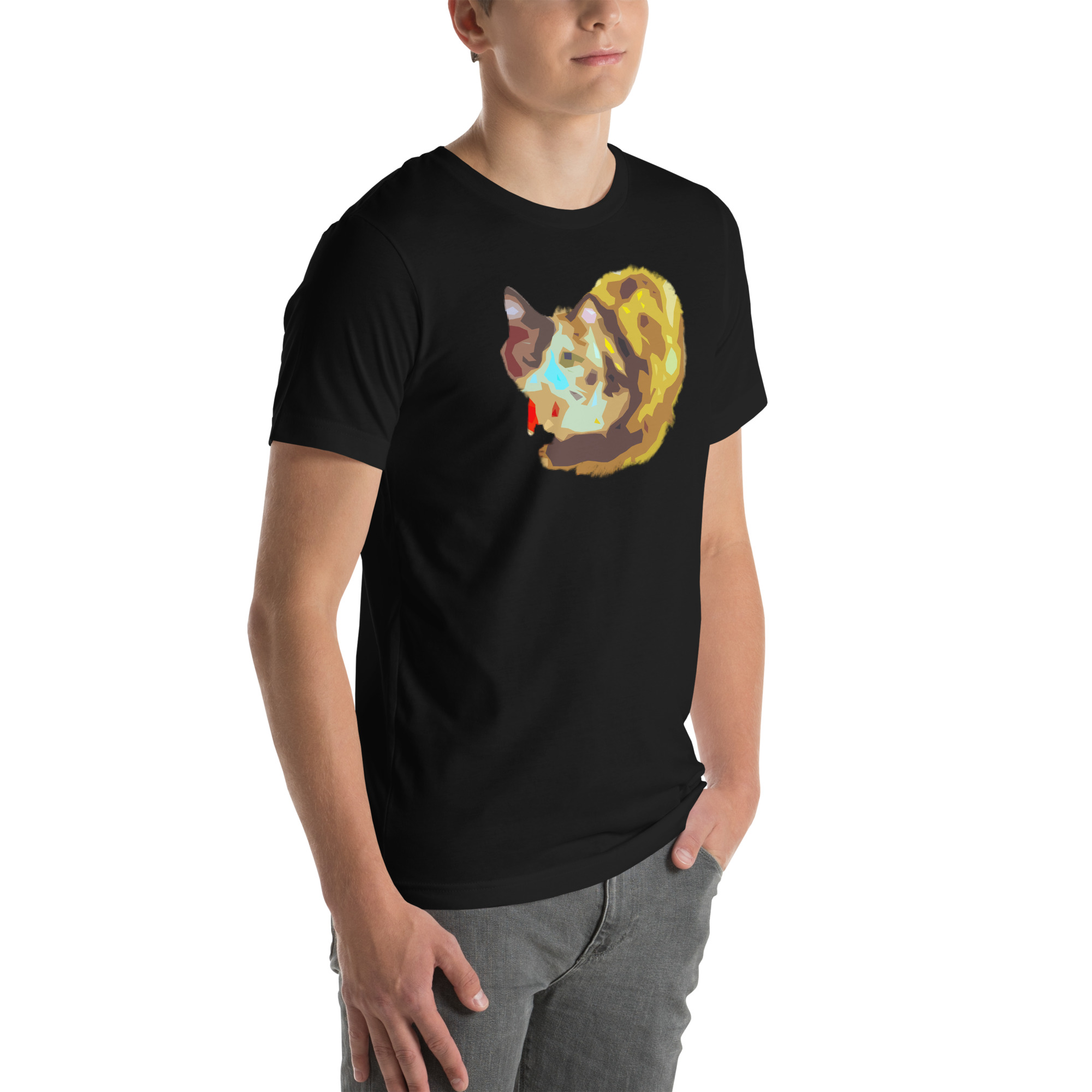 Unisex Staple T-Shirt Black Right Front