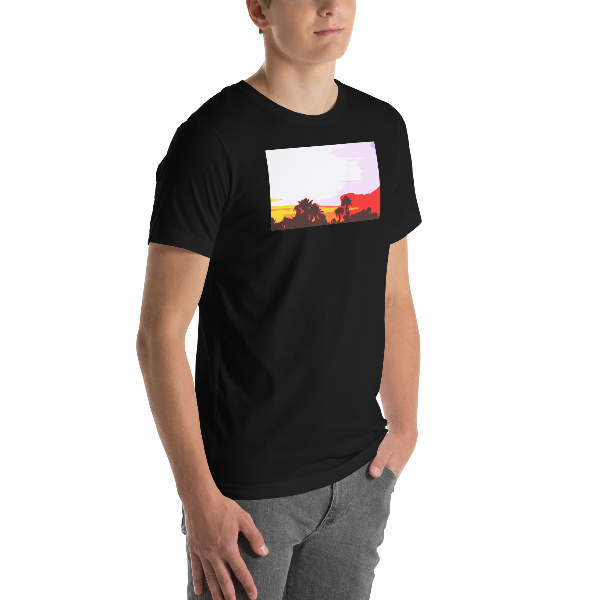 Unisex Staple T-Shirt Black Right Front
