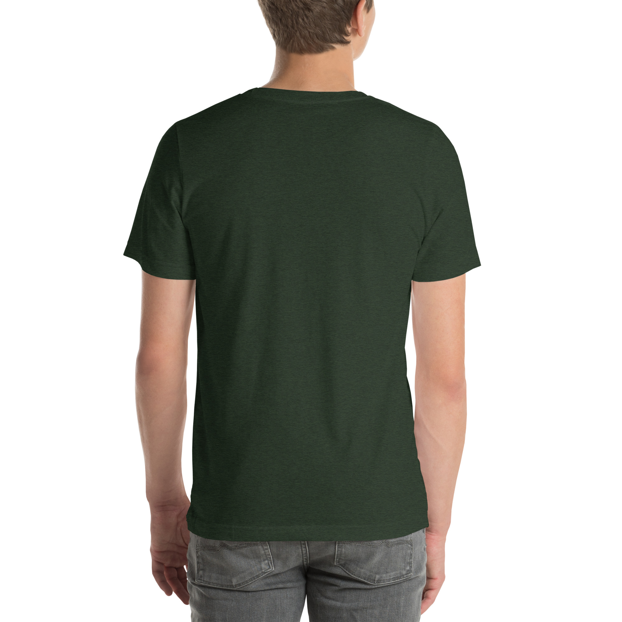 Unisex Staple T-Shirt Heather Emerald Back