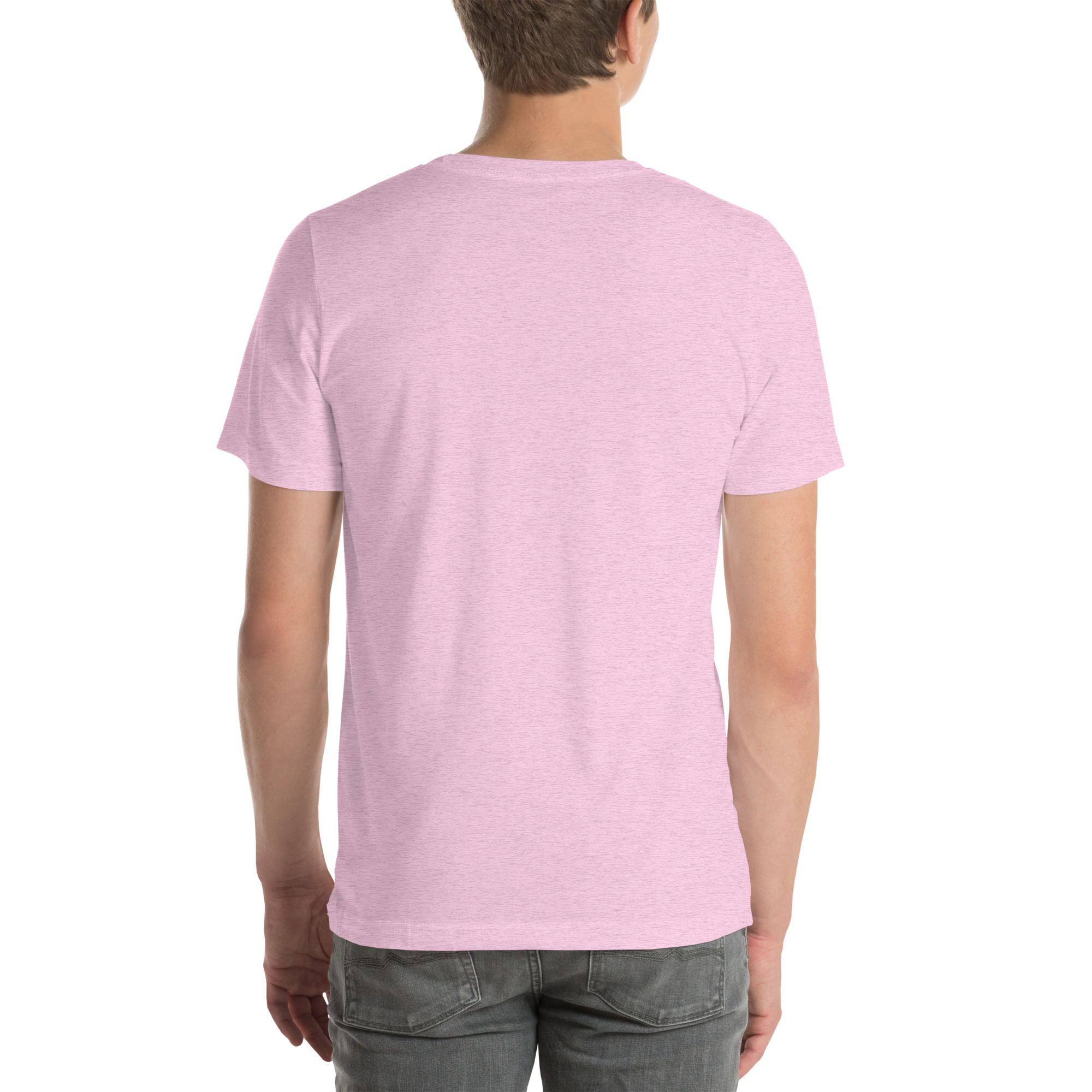 Unisex Staple T-Shirt Heather Prism Lilac Back
