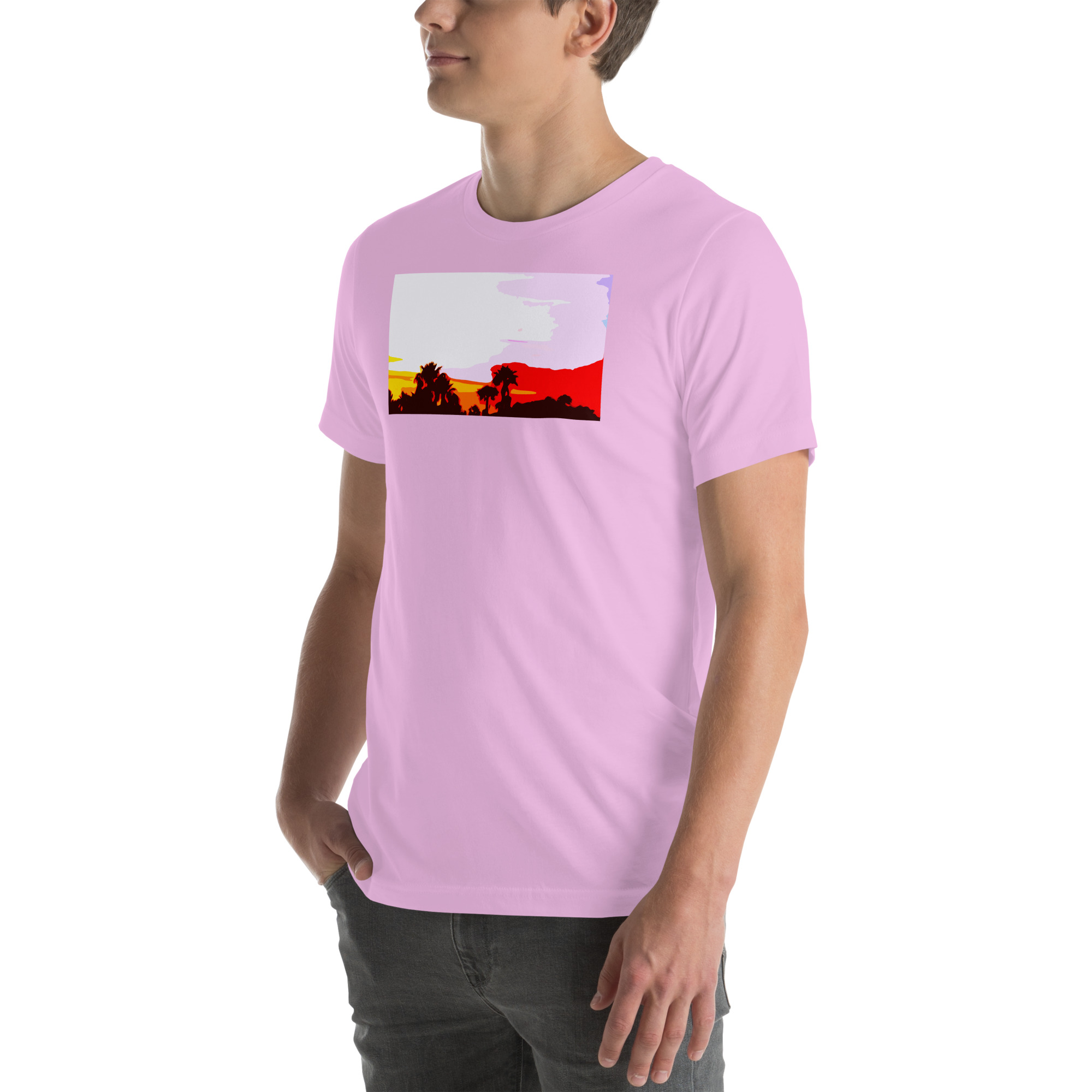 Unisex Staple T-Shirt Lilac Left Front
