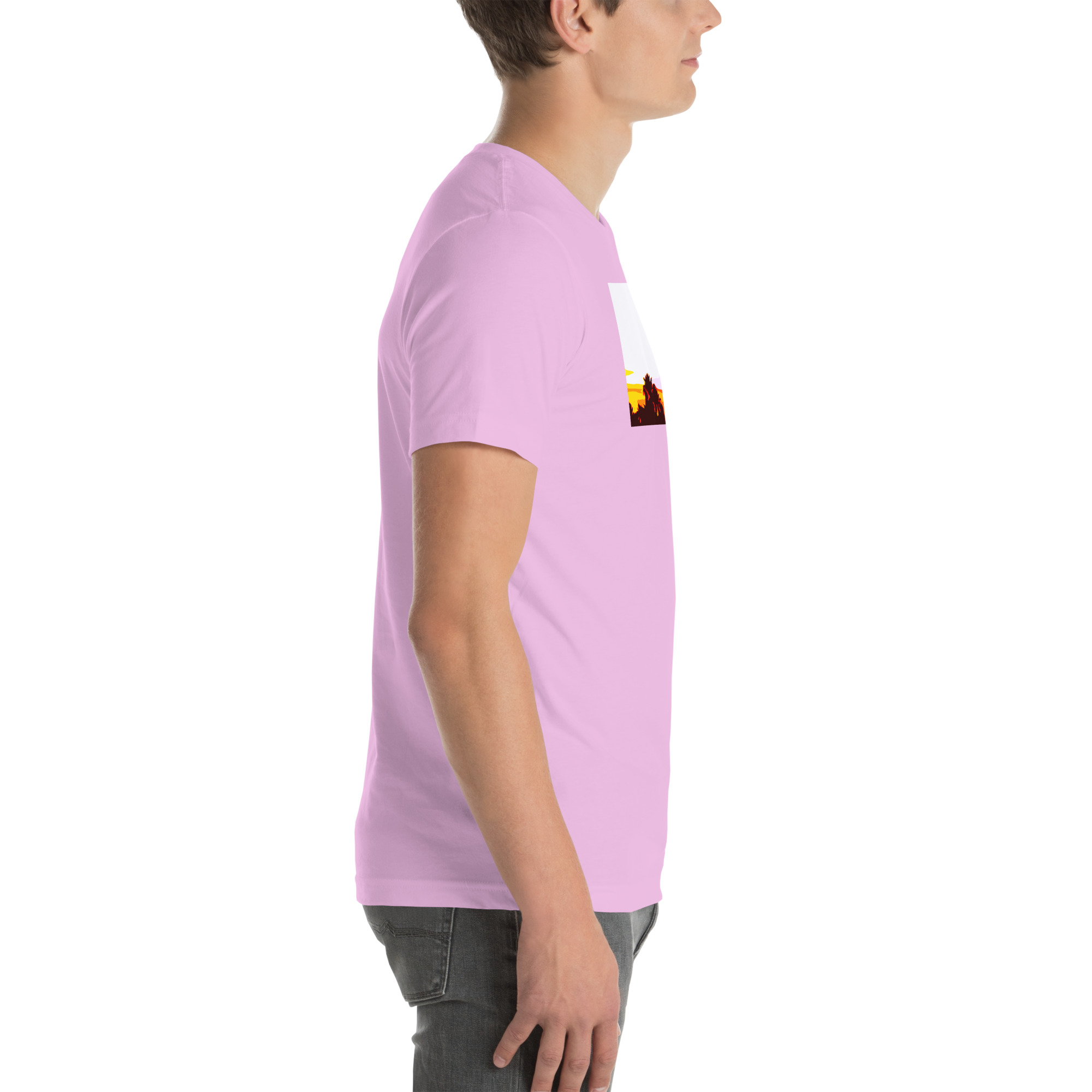 Unisex Staple T-Shirt Lilac Right