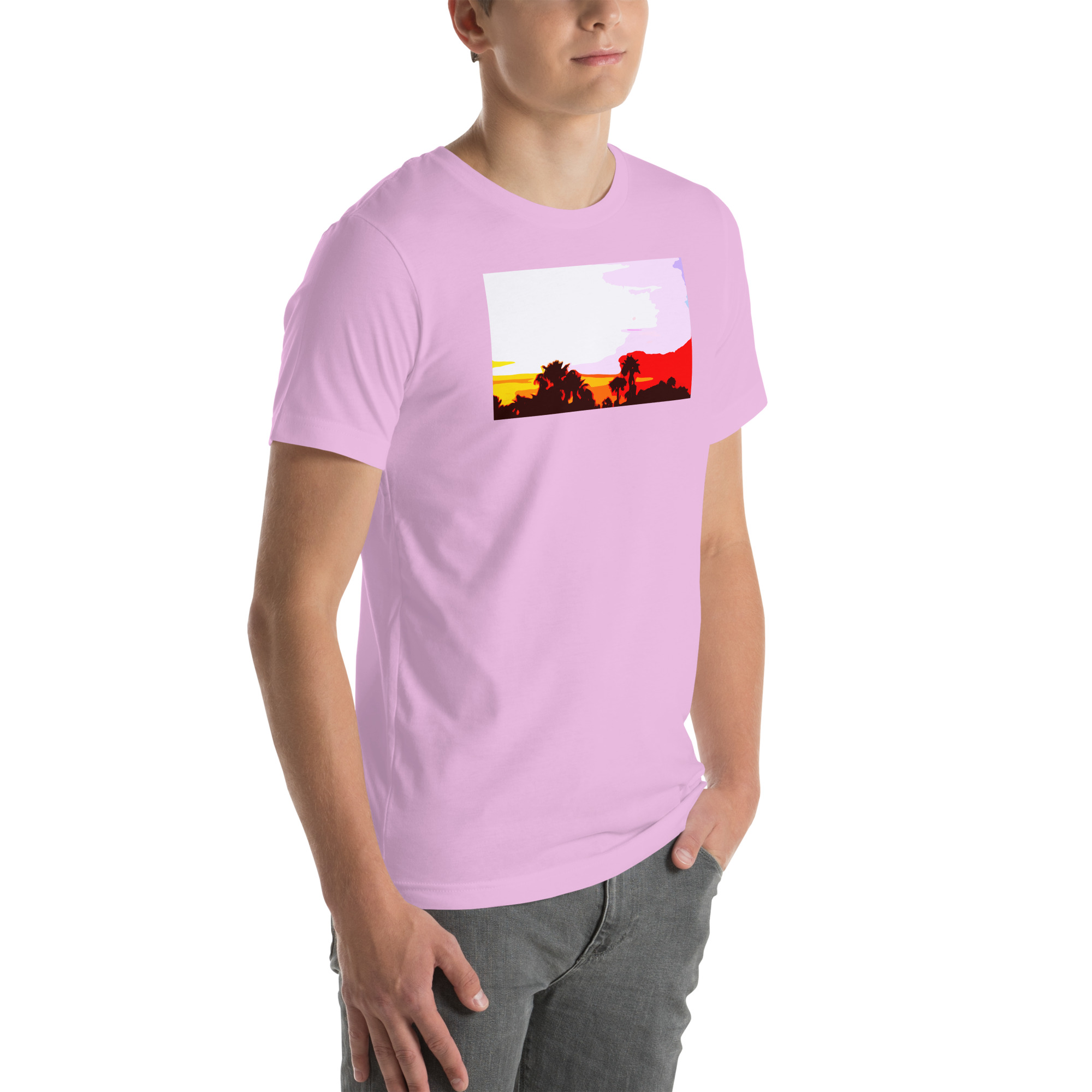 Unisex Staple T-Shirt Lilac Right Front