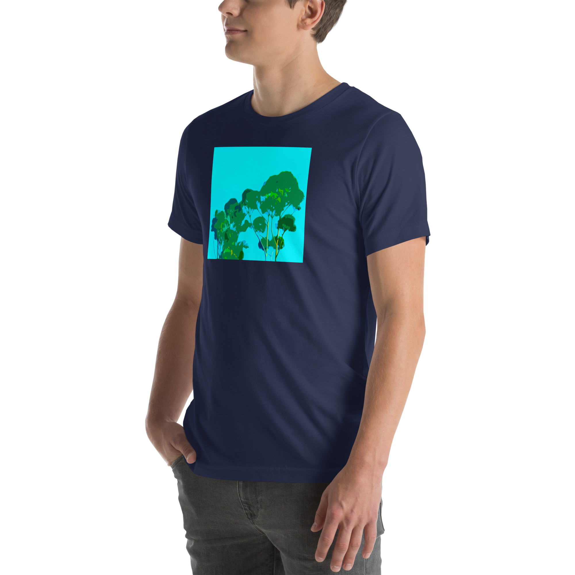Unisex Staple T-Shirt Navy Left Front
