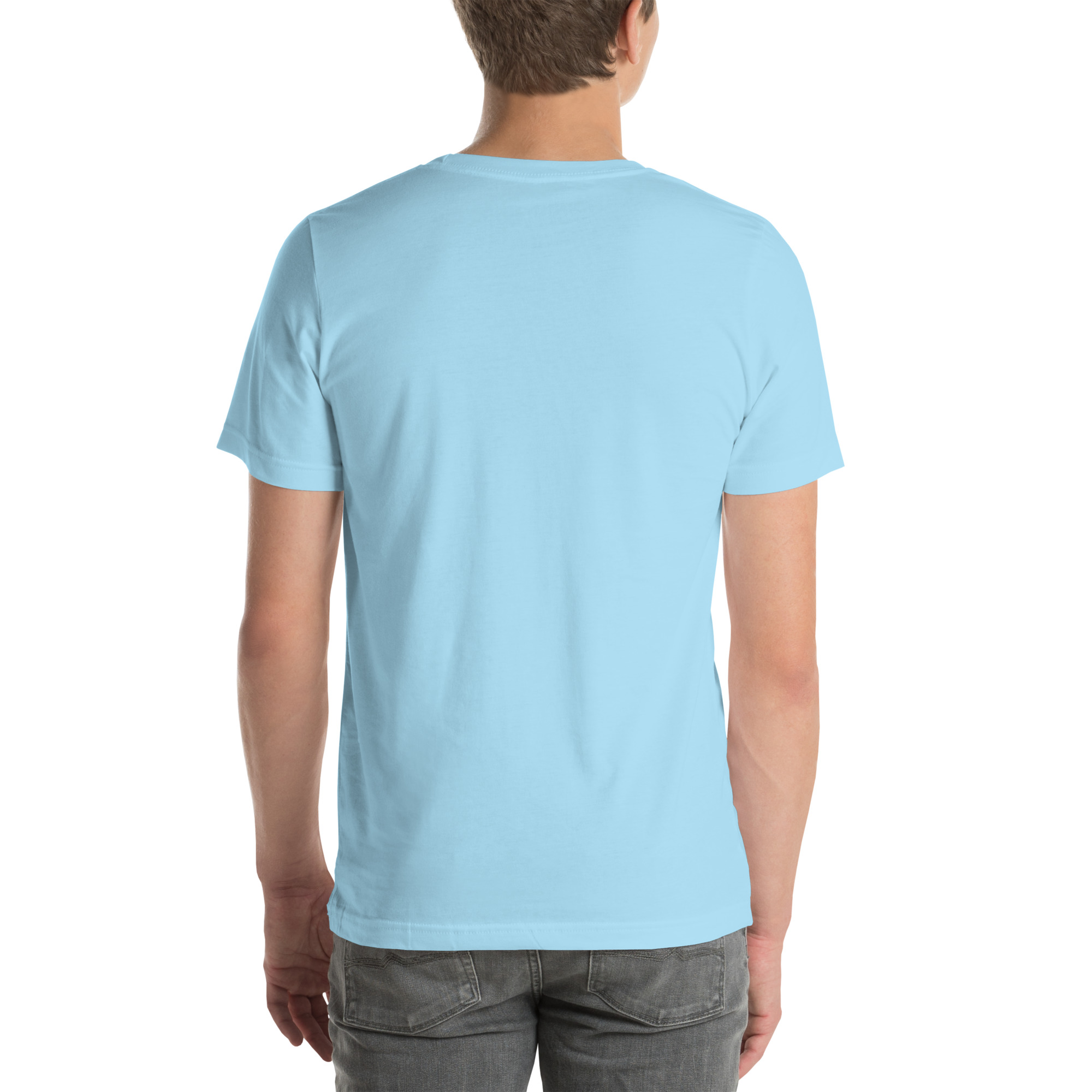 Unisex Staple T-Shirt Ocean Blue Back