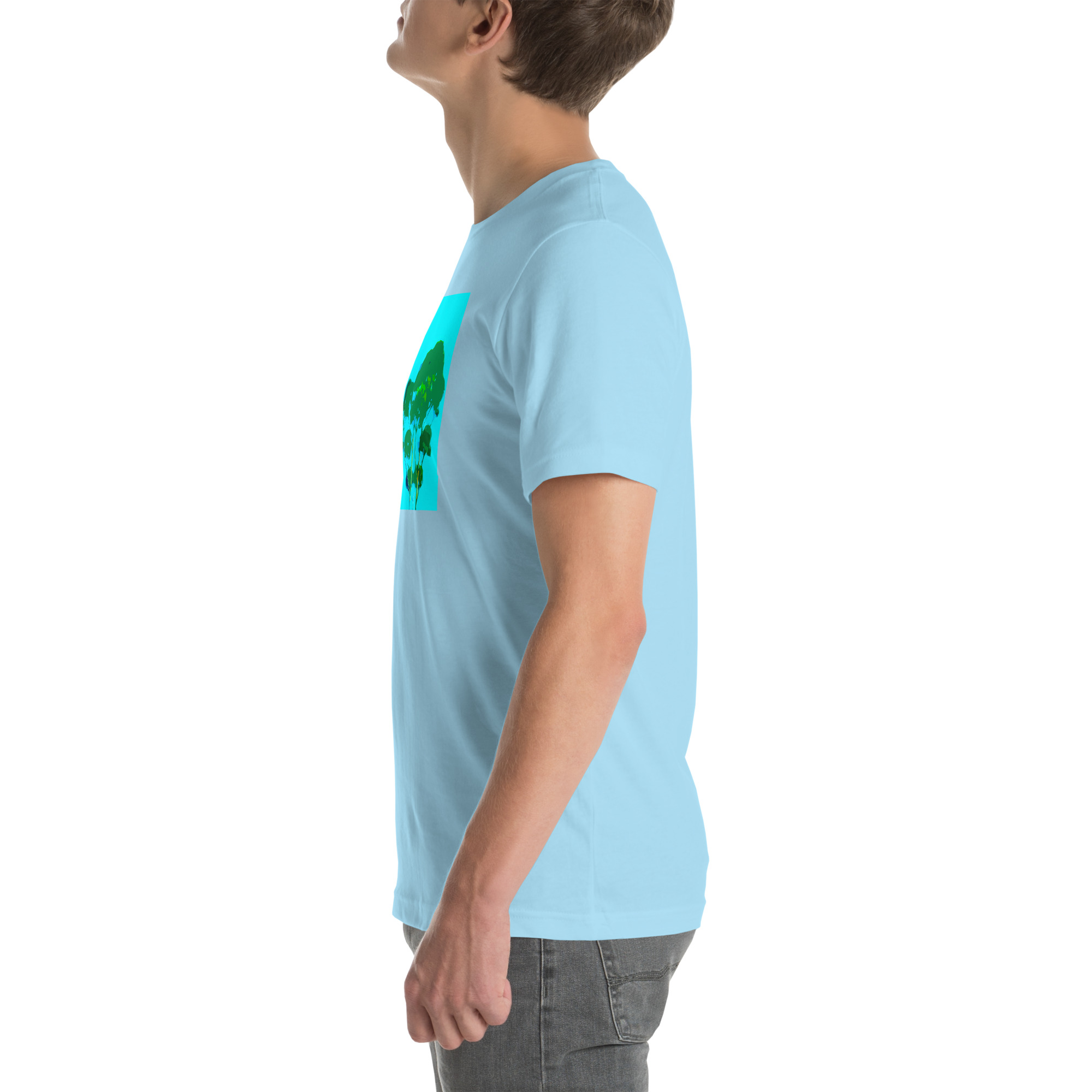 Unisex Staple T-Shirt Ocean Blue Left
