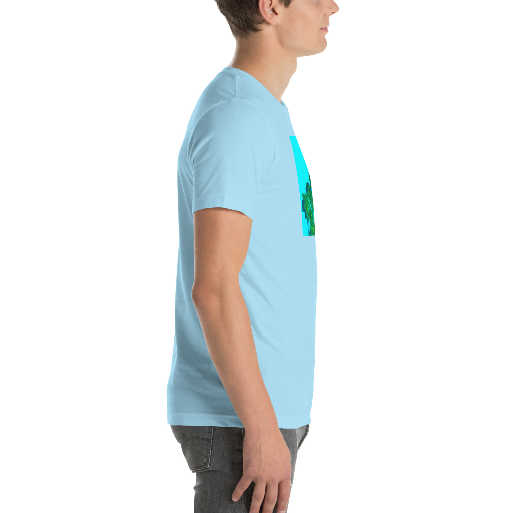 Unisex Staple T-Shirt Ocean Blue Right