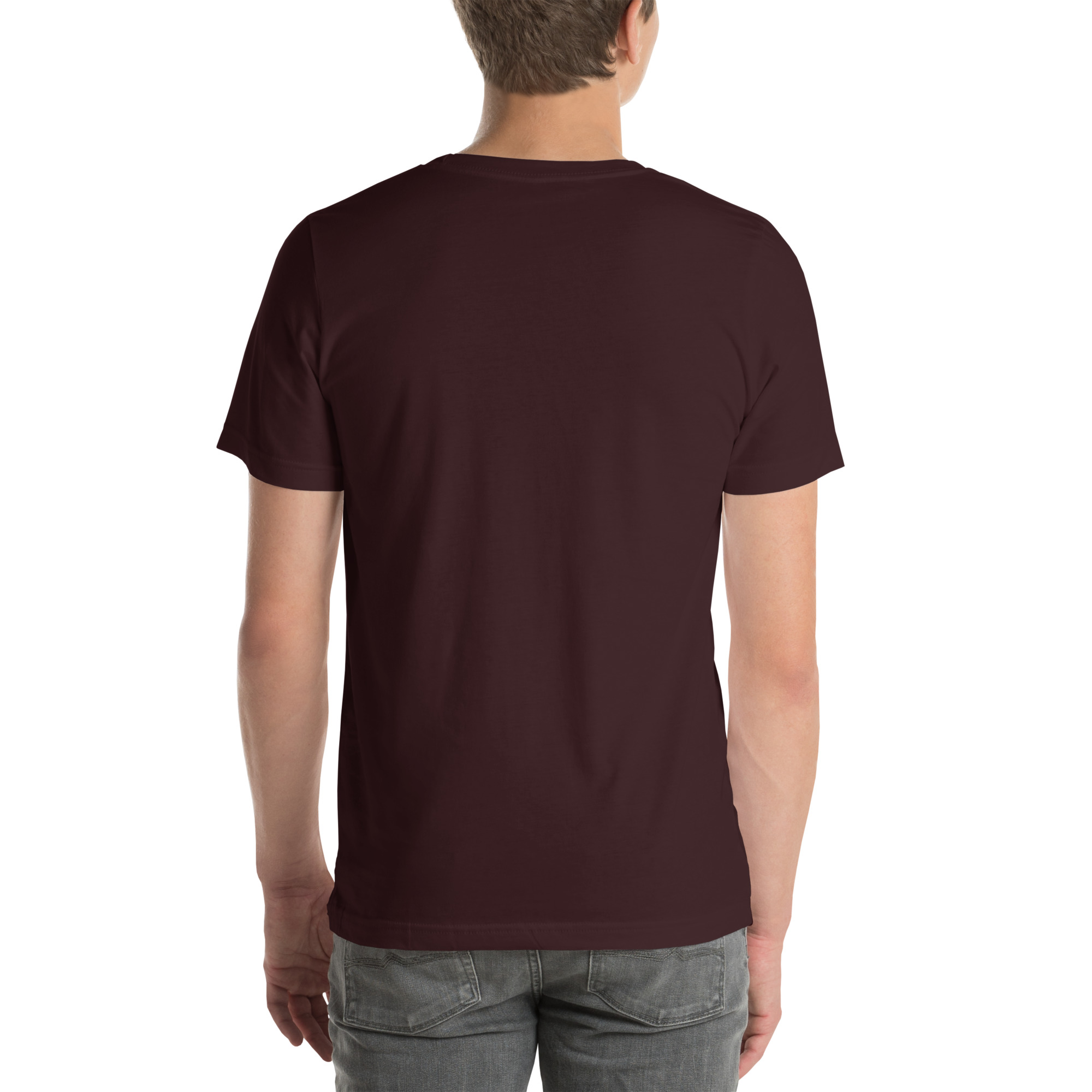 Unisex Staple T-Shirt Oxblood Black Back