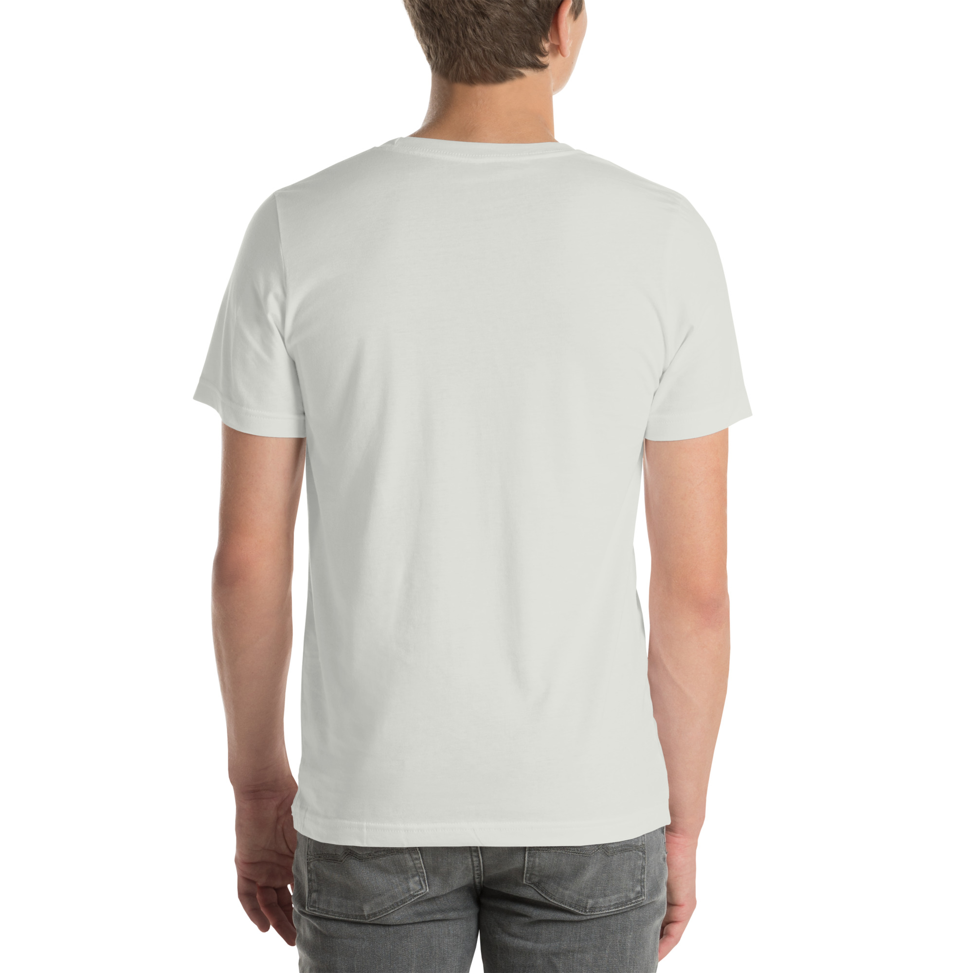 Unisex Staple T-Shirt Silver Back
