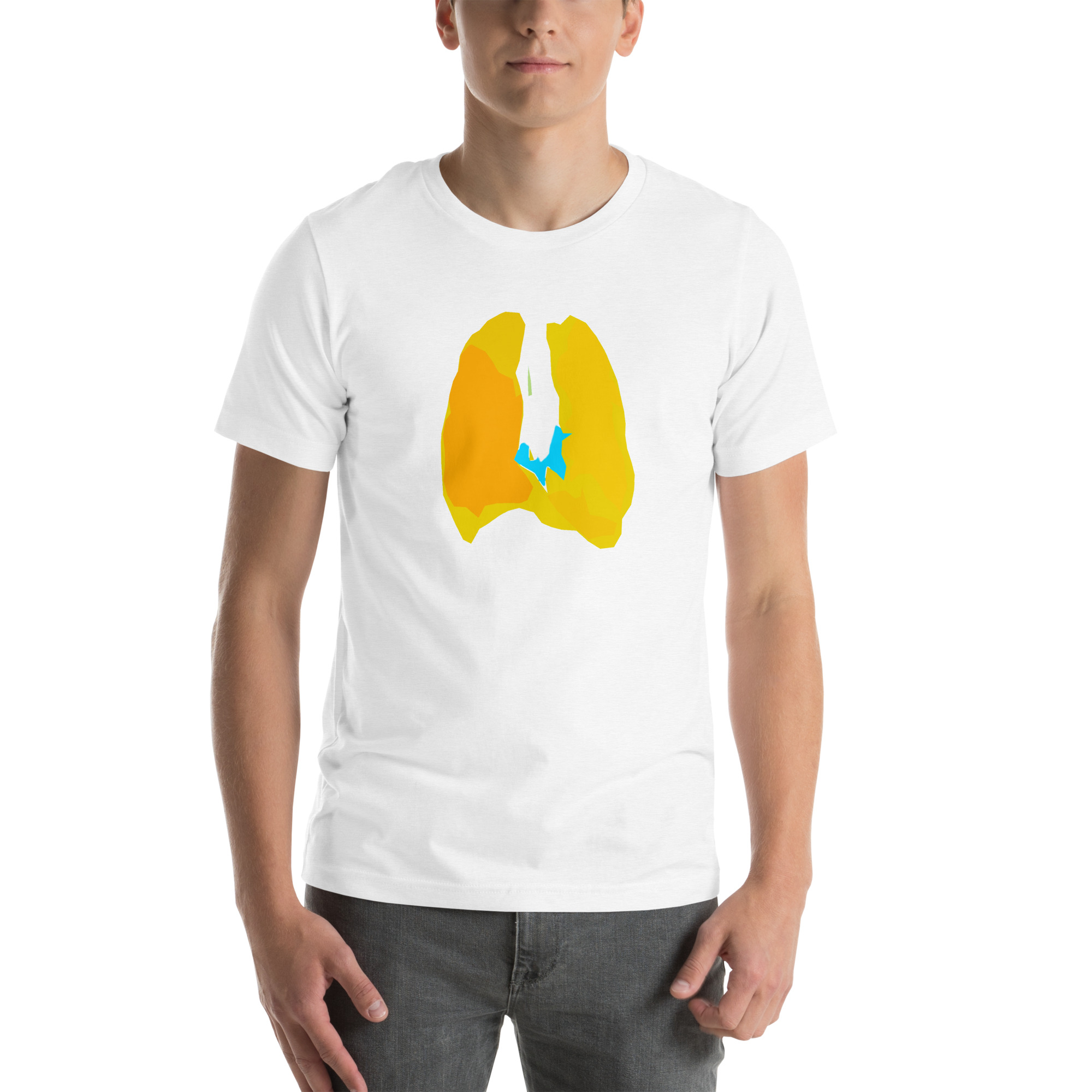 Unisex Staple T-Shirt Solid White Blend Front
