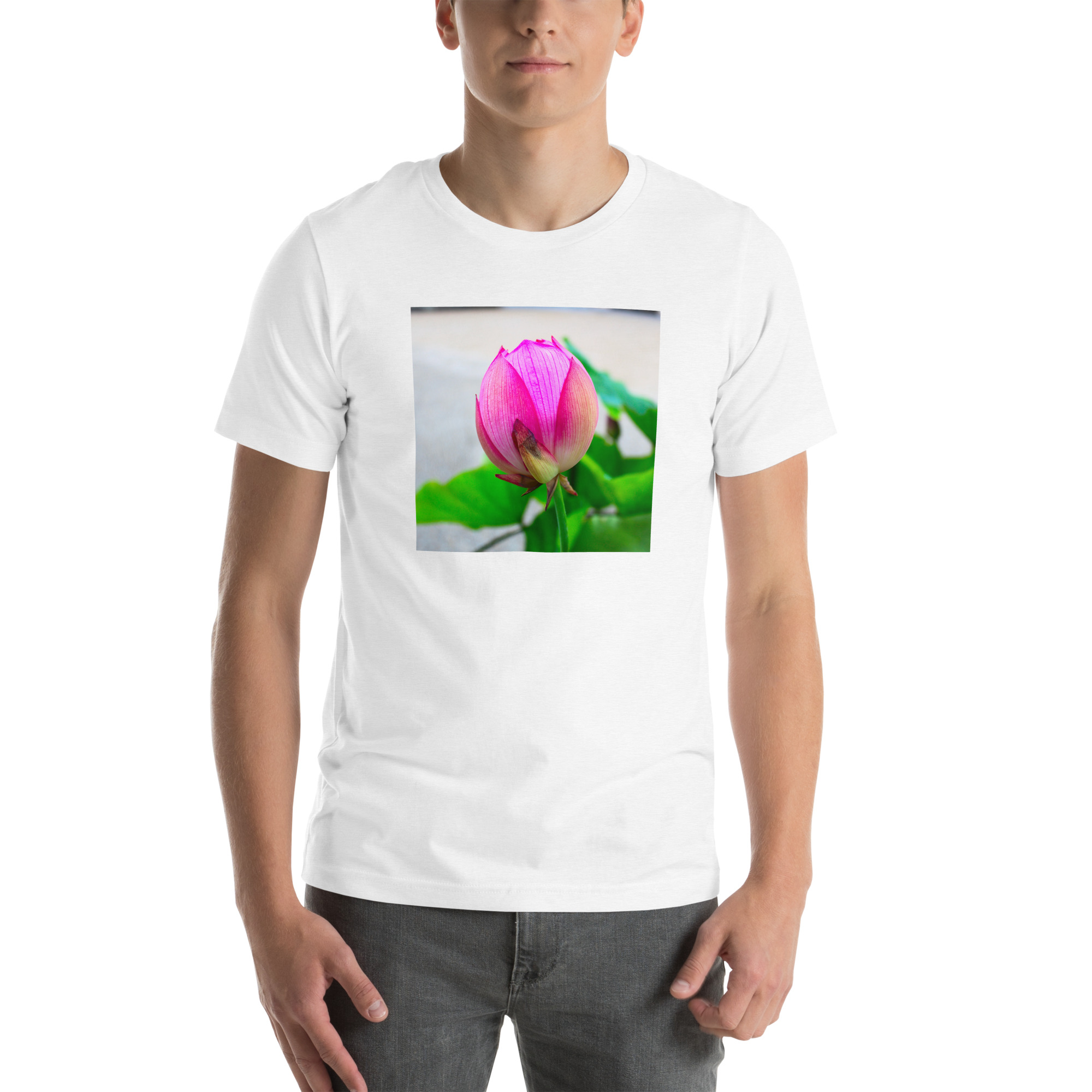 Unisex Staple T-Shirt Solid White Blend Front