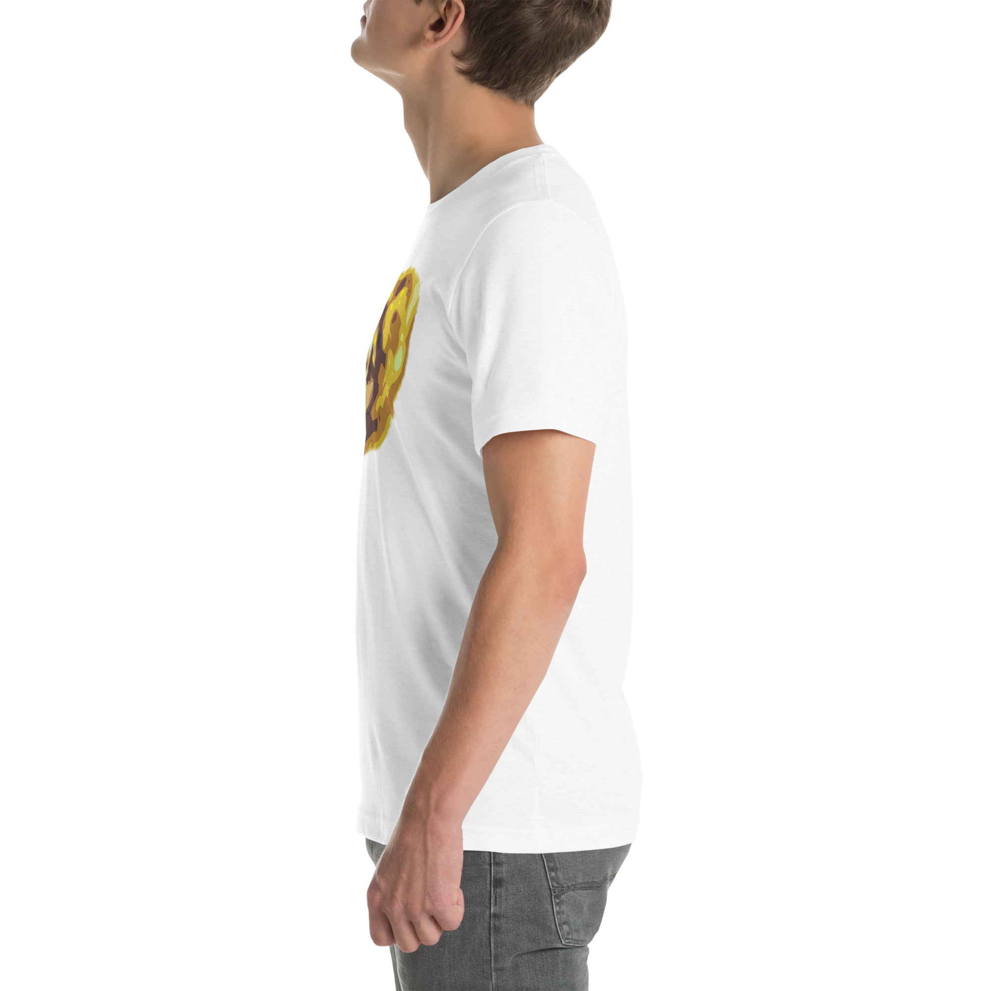 Unisex Staple T-Shirt Solid White Blend Left