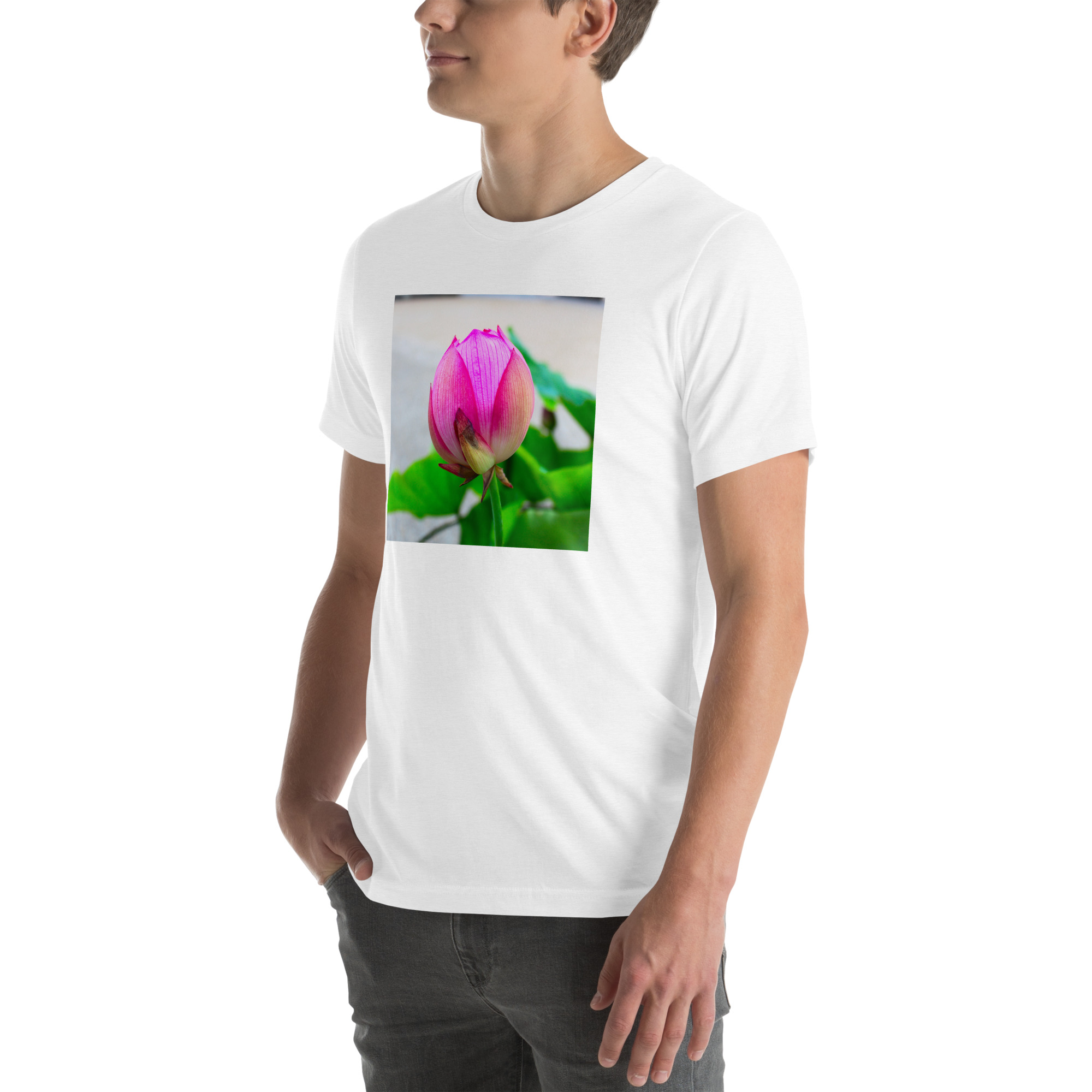 Unisex Staple T-Shirt Solid White Blend Left Front