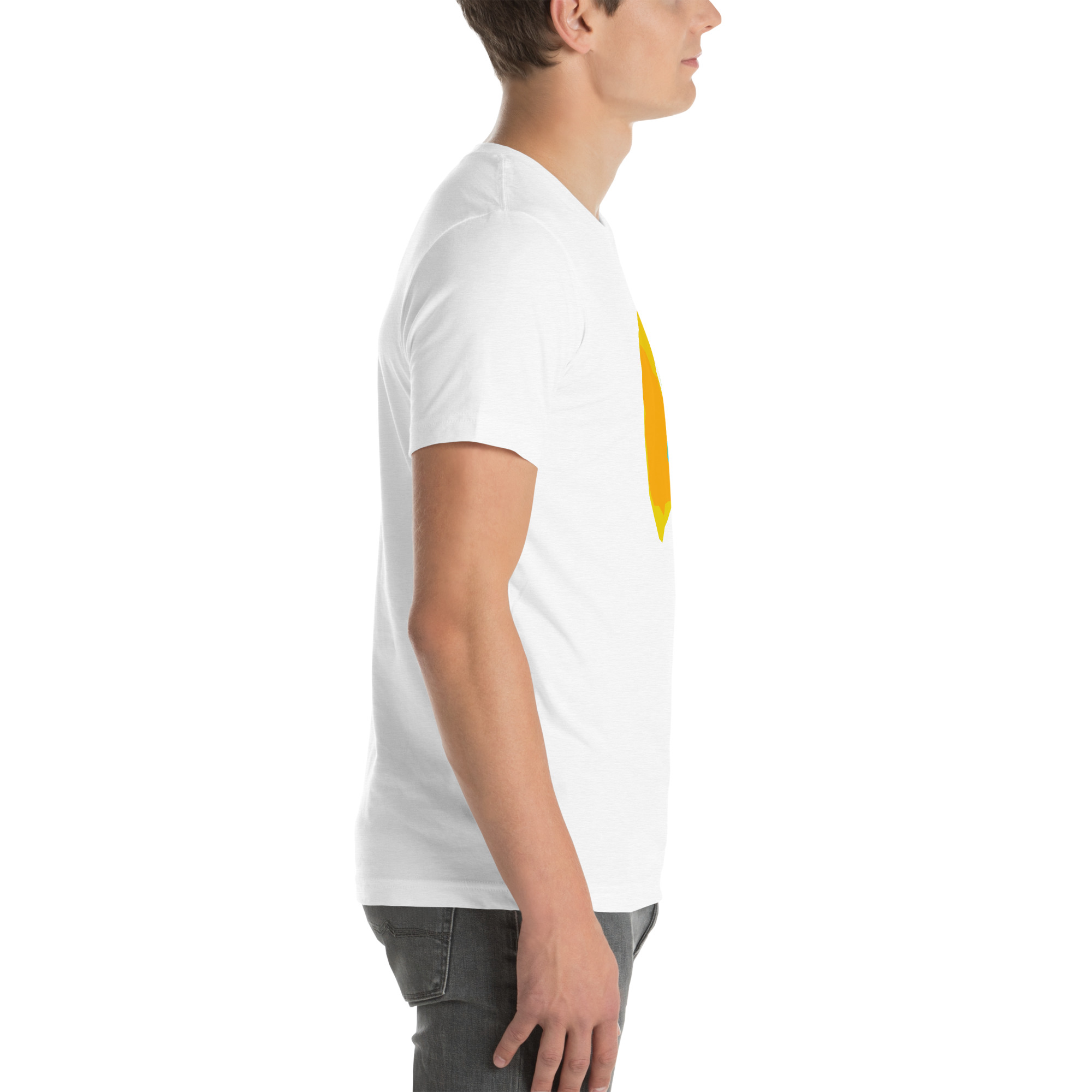 Unisex Staple T-Shirt Solid White Blend Right