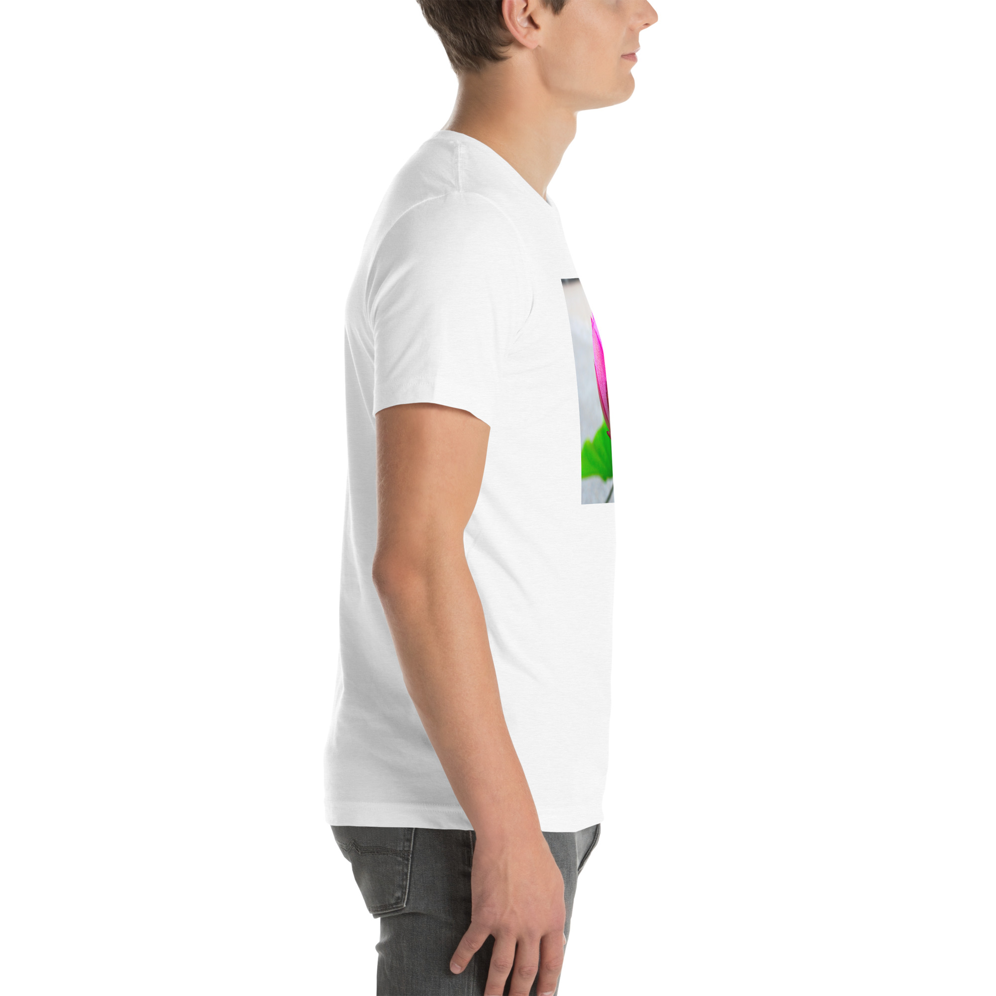Unisex Staple T-Shirt Solid White Blend Right