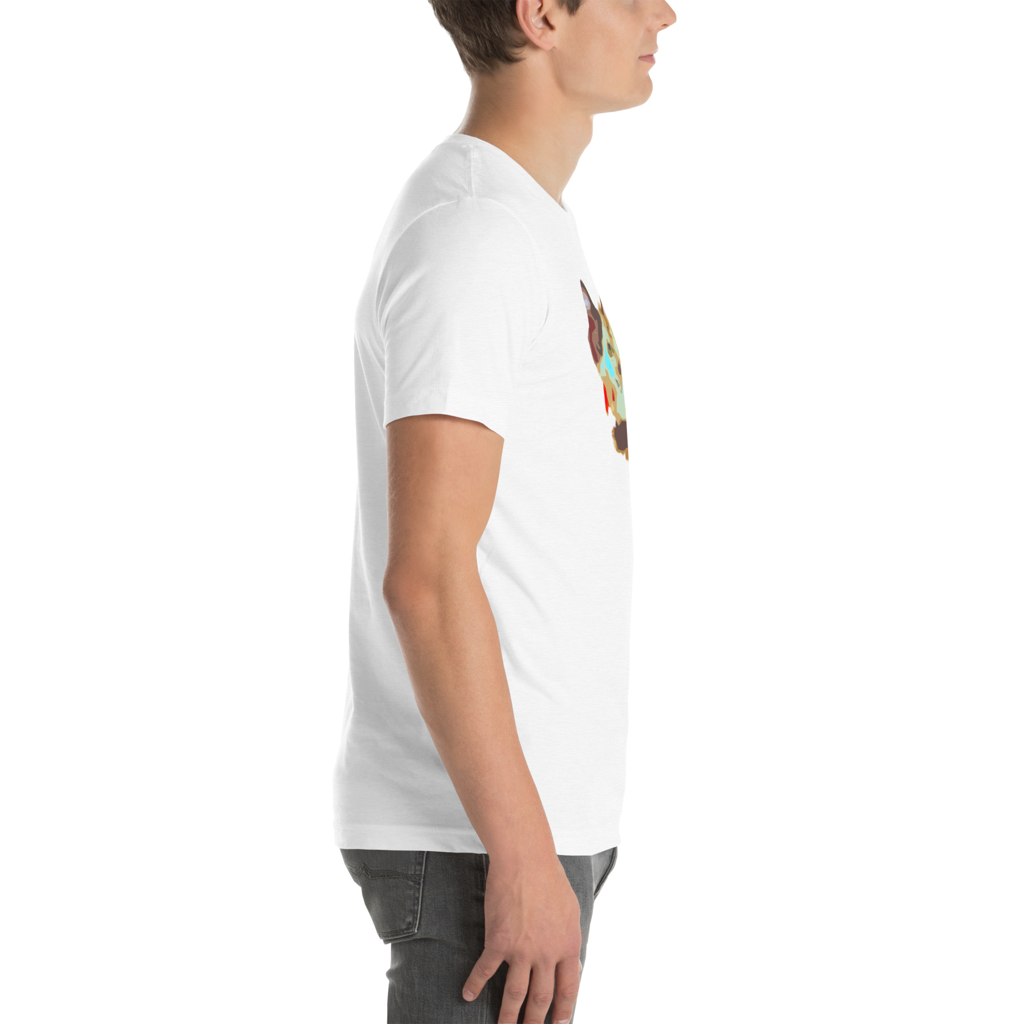 Unisex Staple T-Shirt Solid White Blend Right