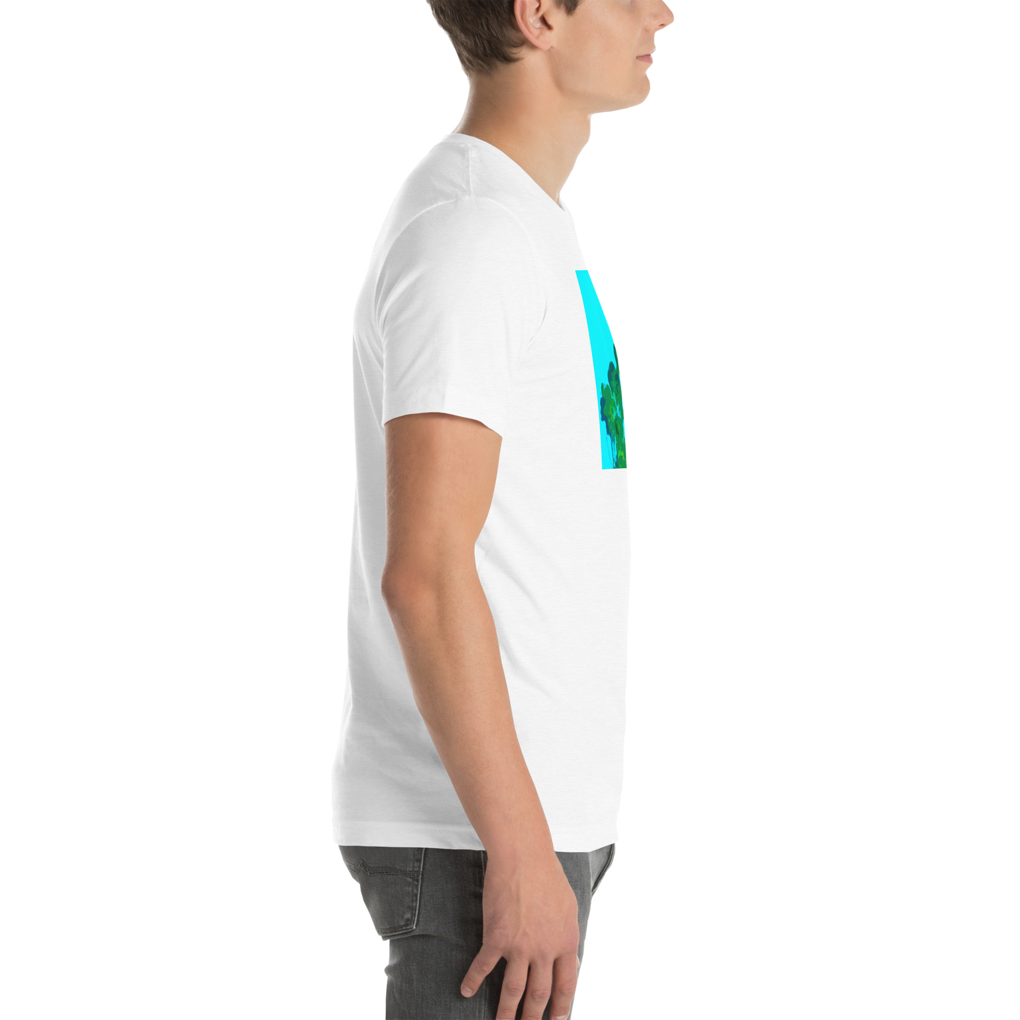 Unisex Staple T-Shirt Solid White Blend Right