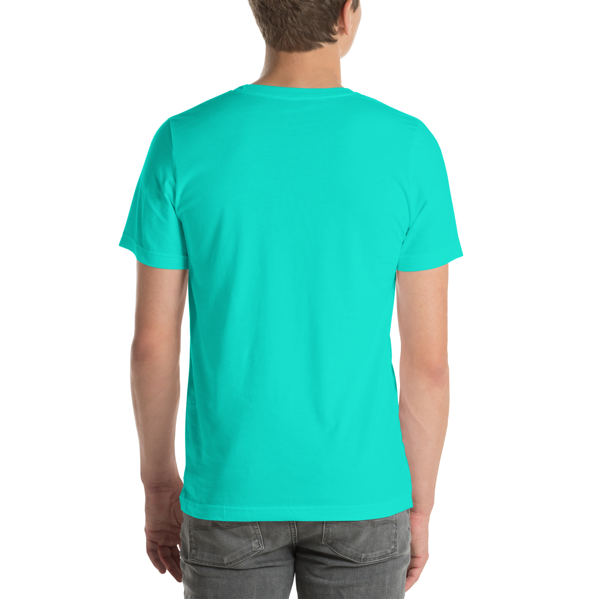 Unisex Staple T-Shirt Teal Back