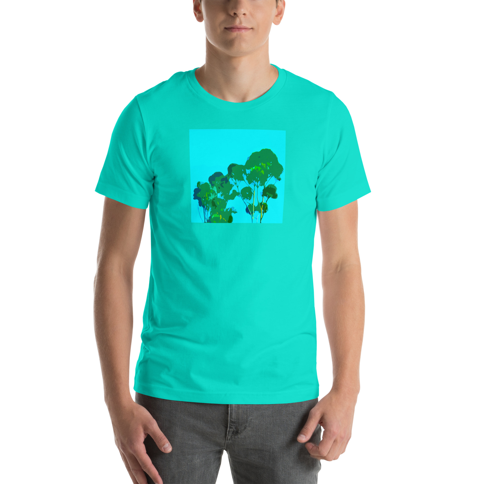 Unisex Staple T-Shirt Teal Front