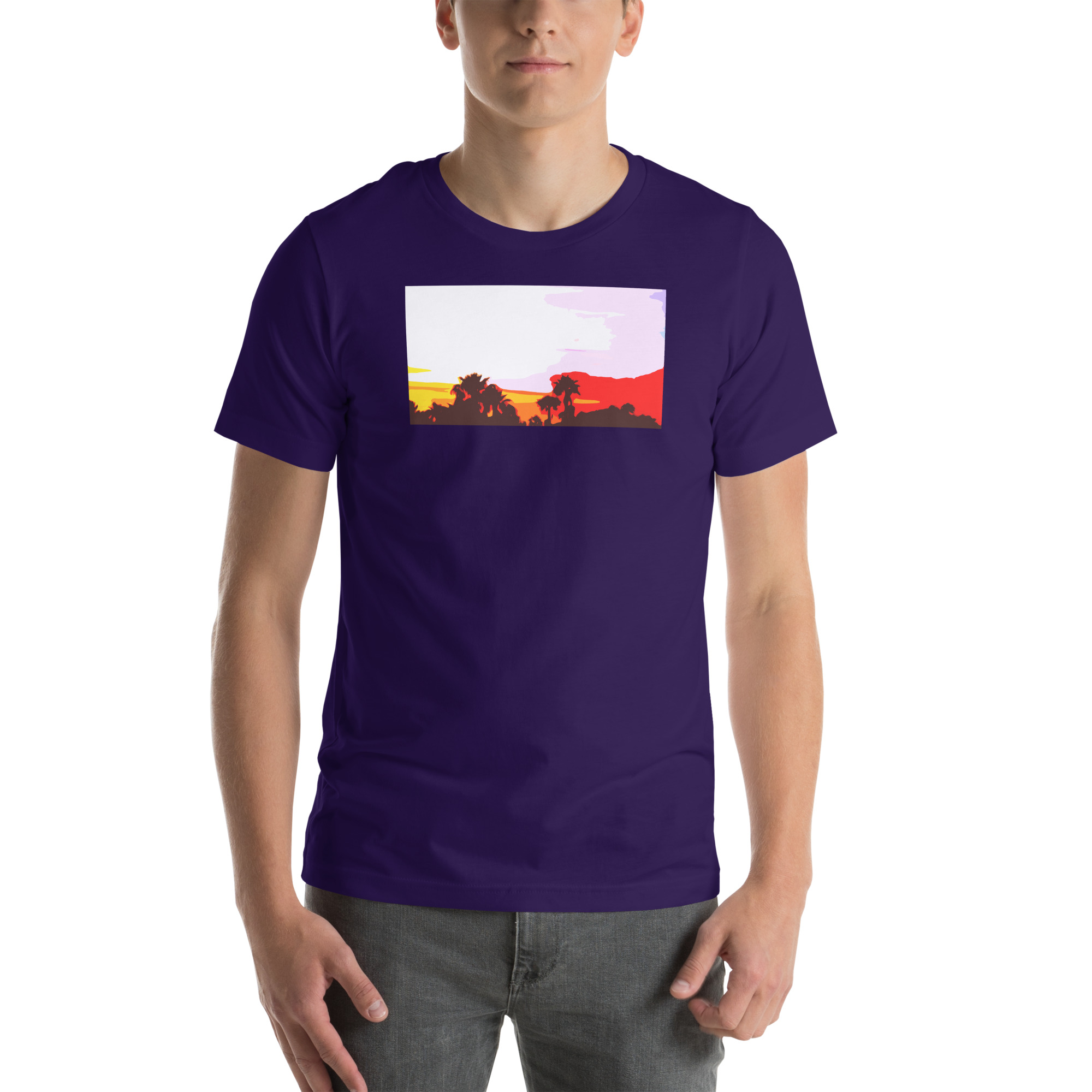 Unisex Staple T-Shirt Team Purple Front