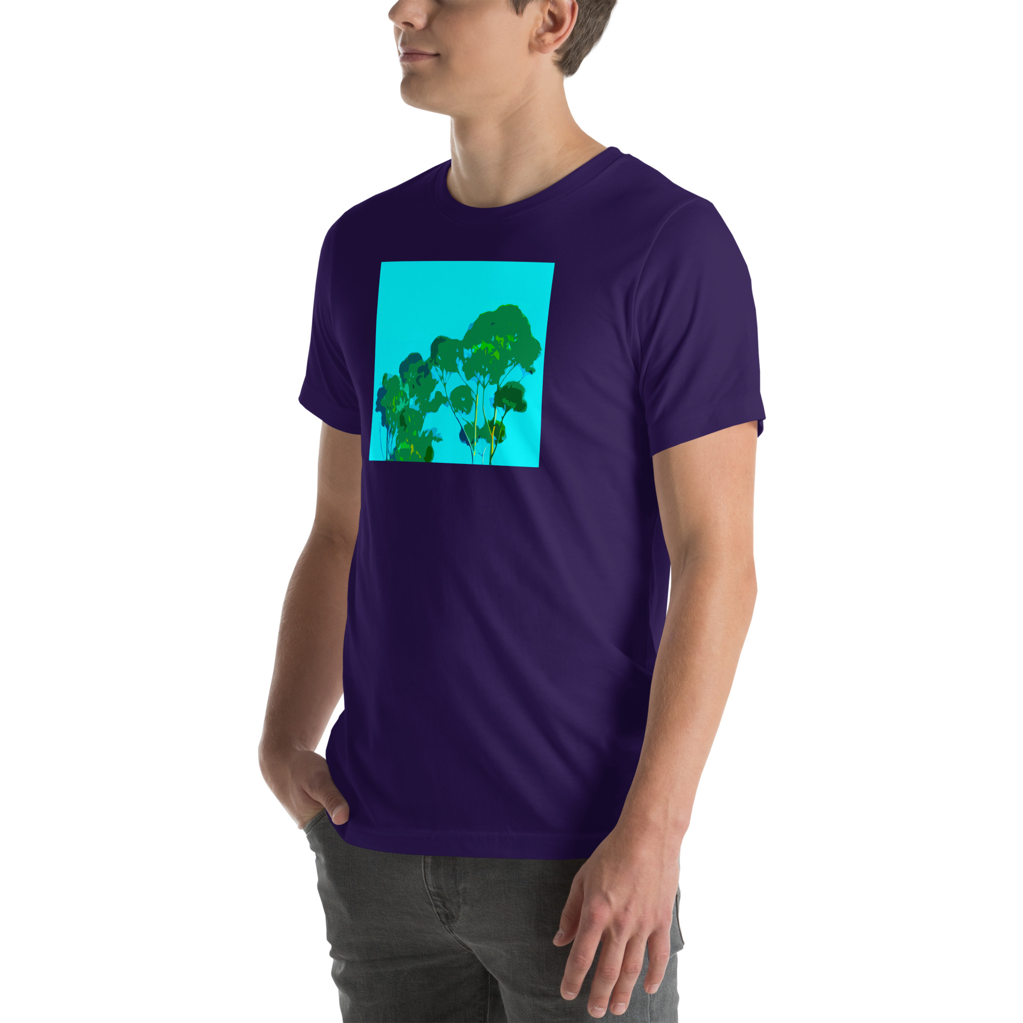 Unisex Staple T-Shirt Team Purple Left Front