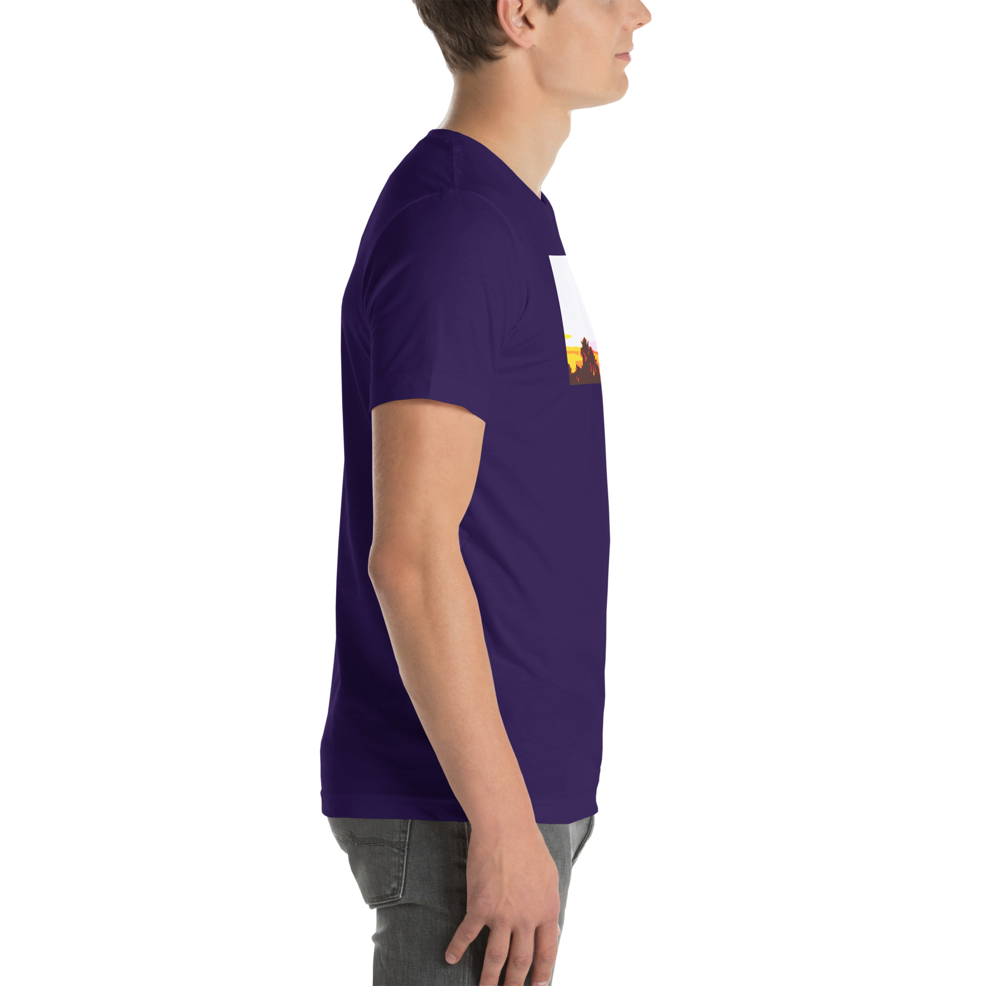 Unisex Staple T-Shirt Team Purple Right