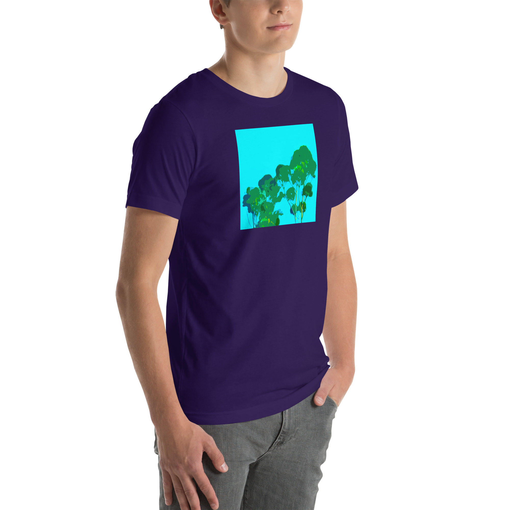 Unisex Staple T-Shirt Team Purple Right Front