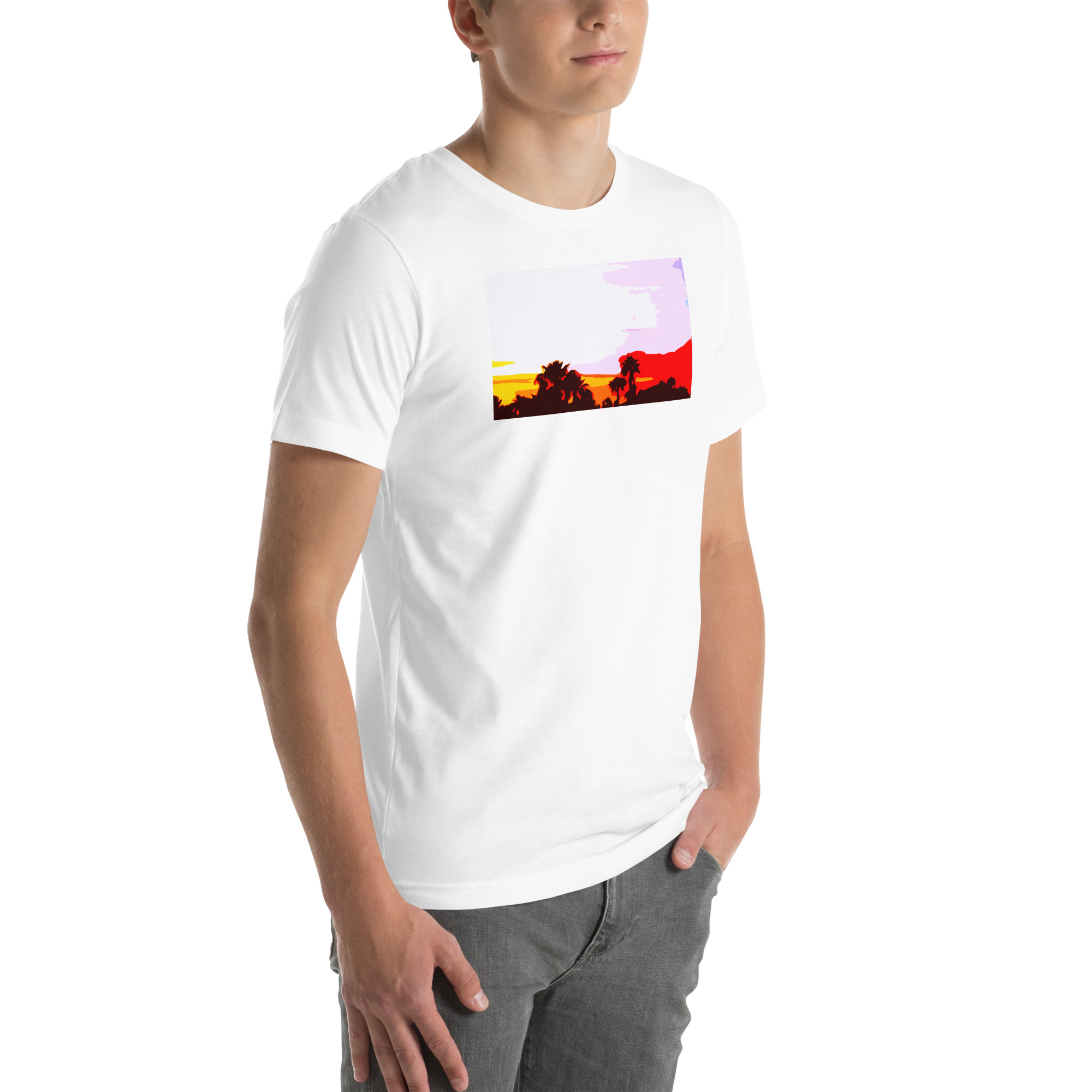 Unisex Staple T-Shirt White Right Front