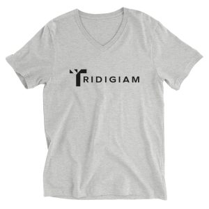 Unisex V Neck Tee Athletic Heather Front