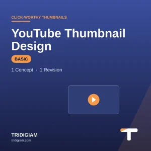 YouTube Thumbnail Design — Basic (1 Concept)