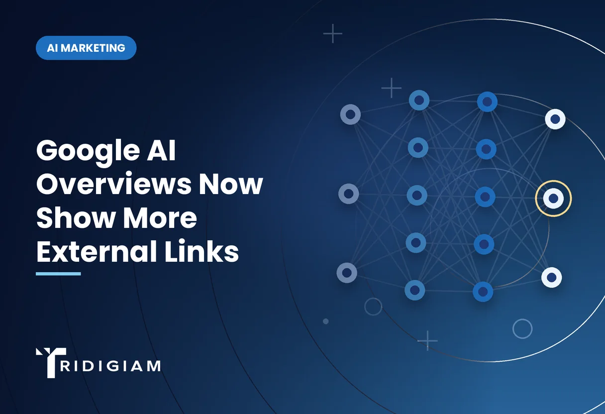 Layered neural network diagram for Google AI Overviews Now Show More External Links